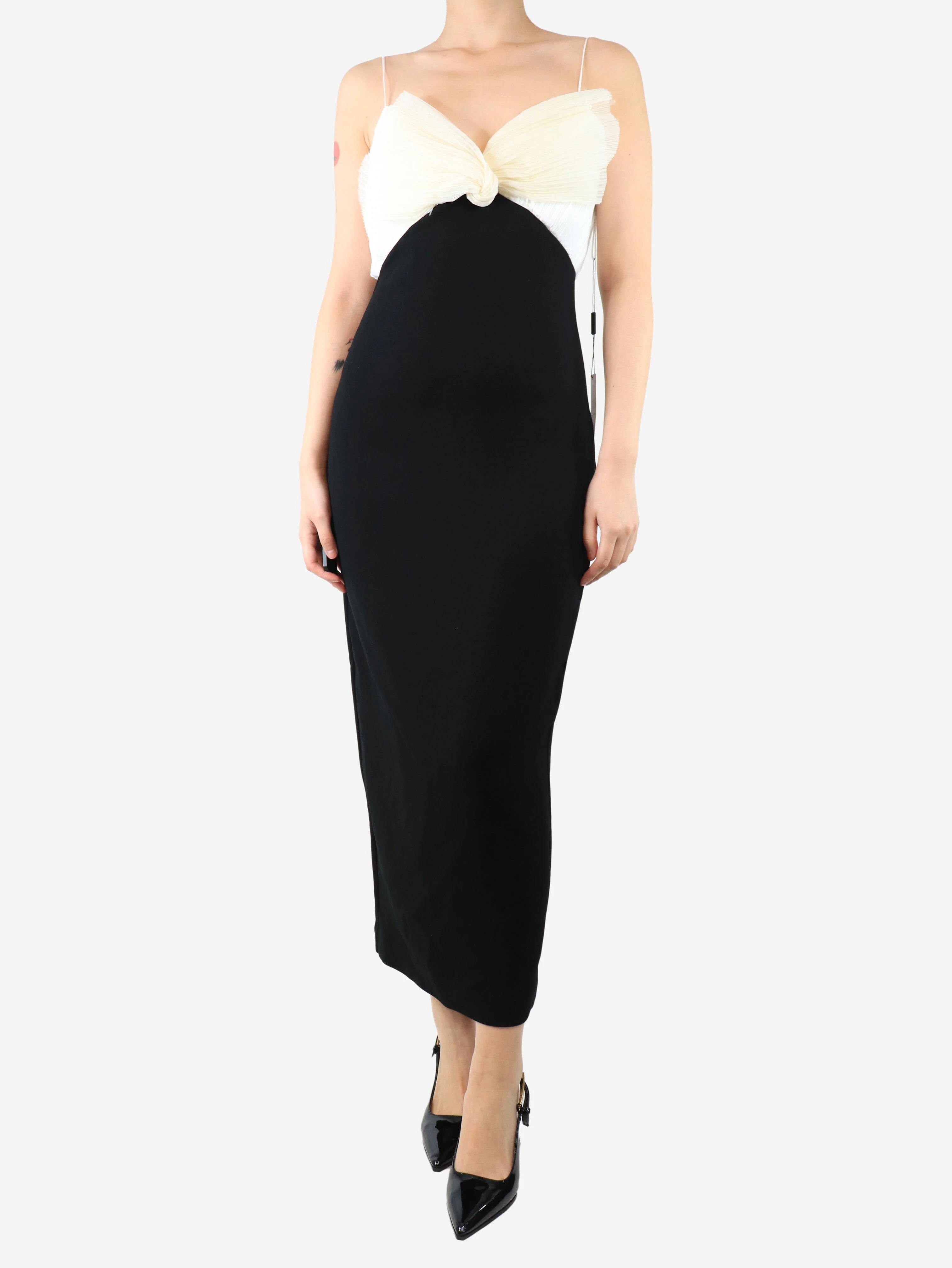 Black July strap dress - size UK 8 - Image 3