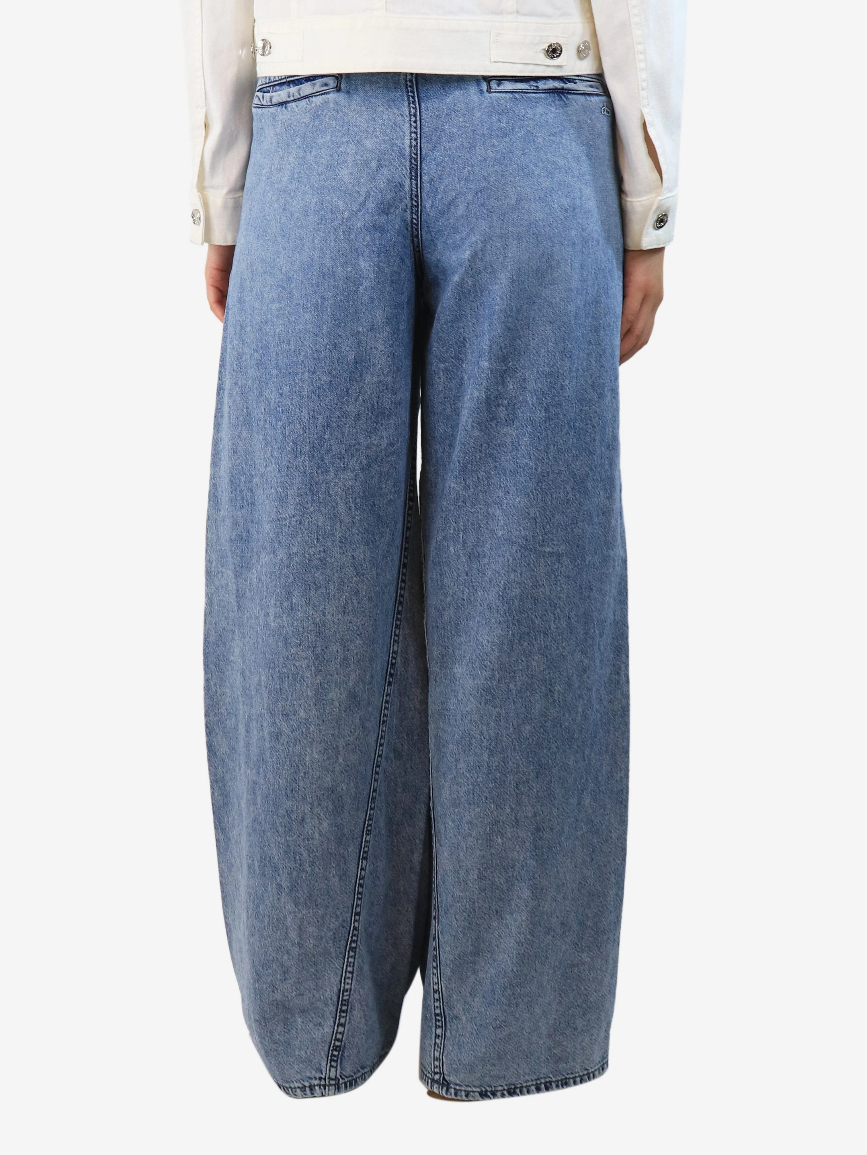 Blue baggy-fit jeans - size UK 10 - Image 3