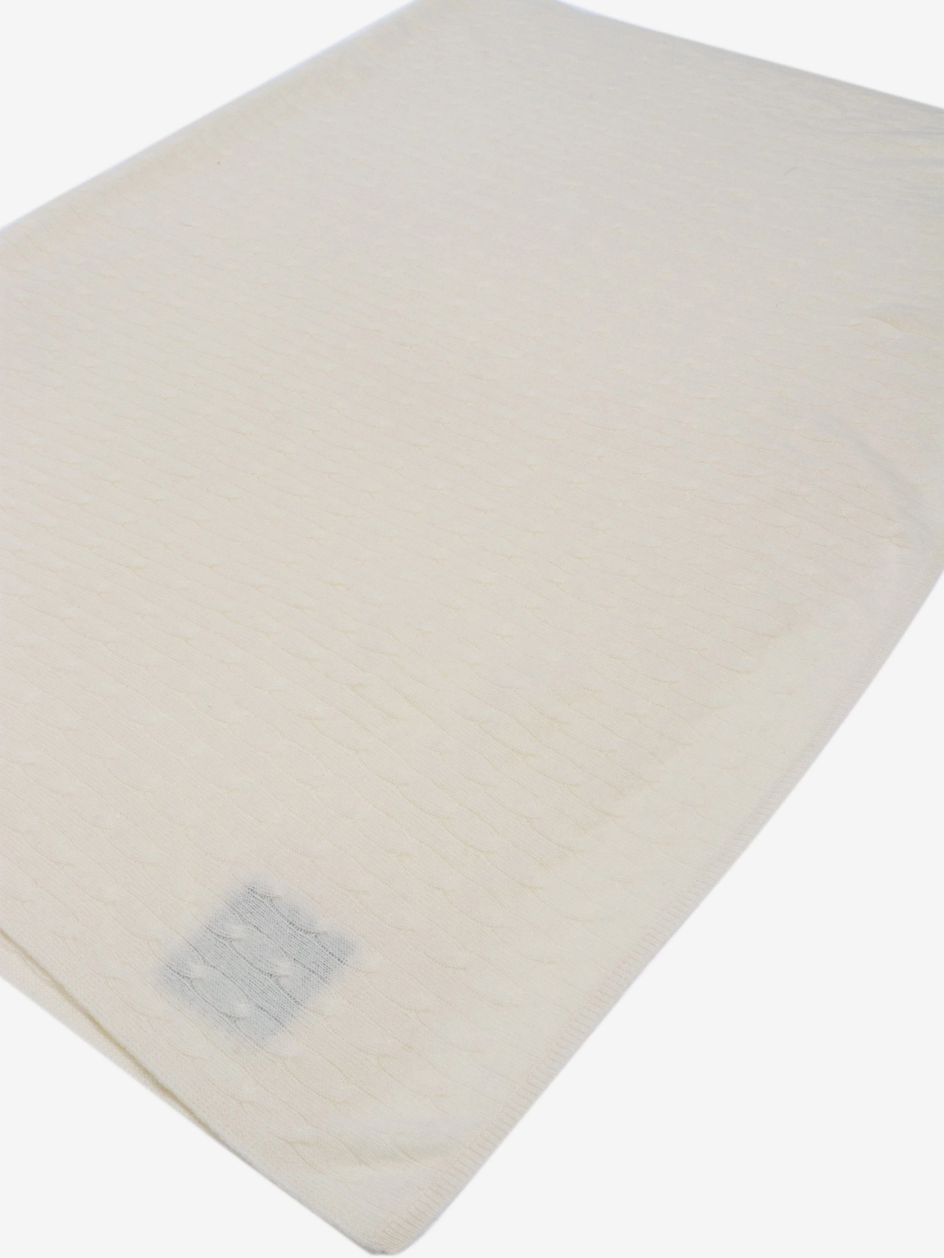 Cream cashmere scarf and eye-mask travel set - Image 2