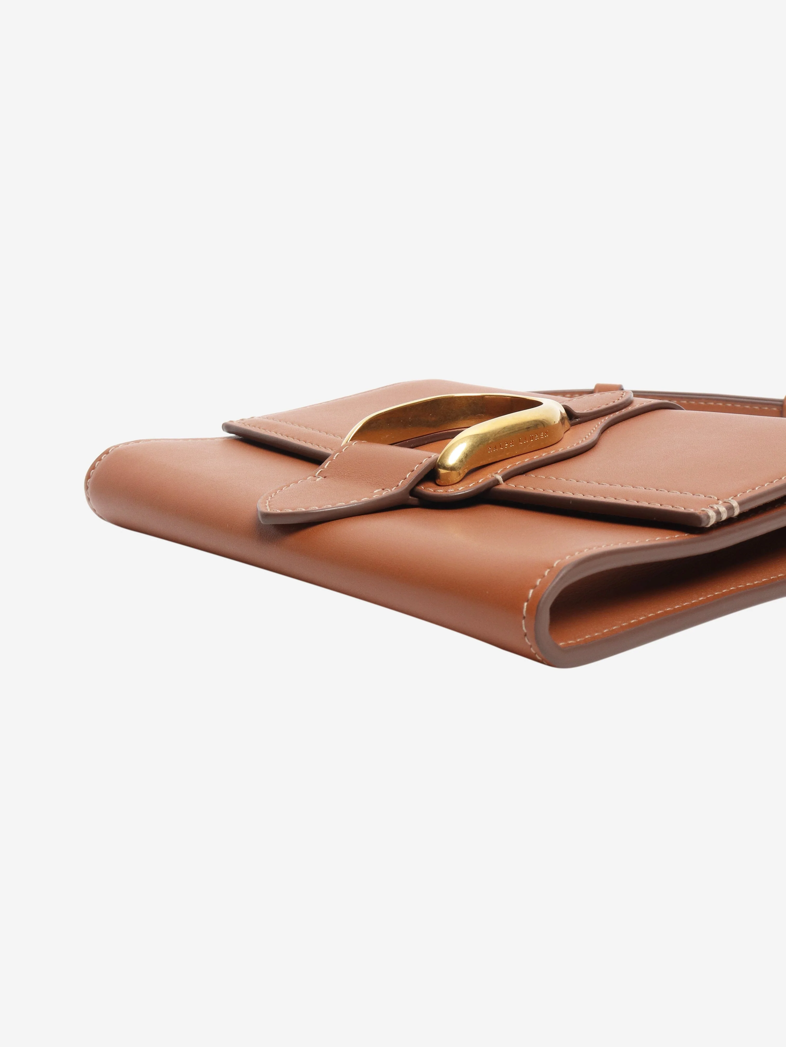 Tan leather crossbody bag - Image 3