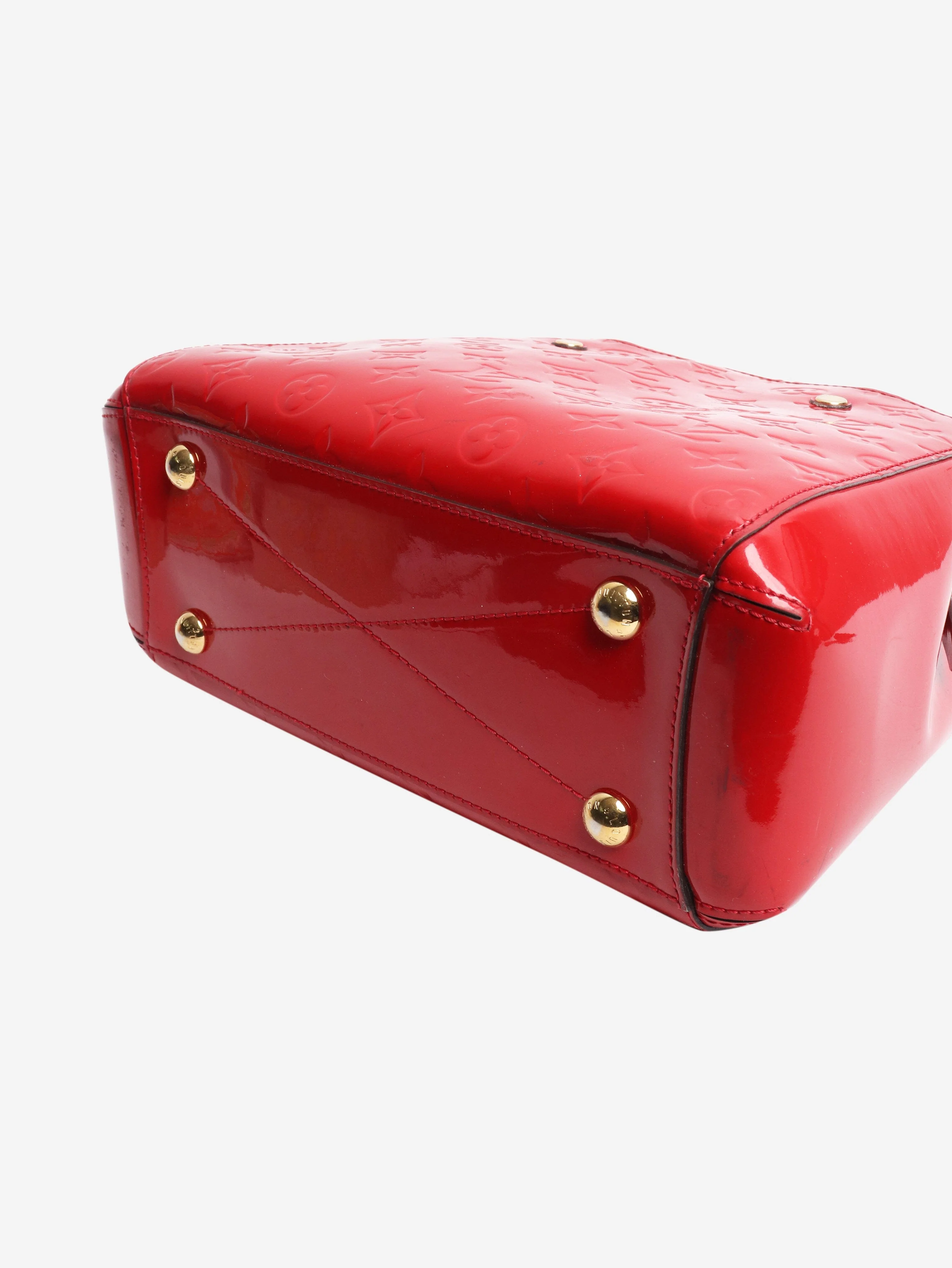 Red 2015 Monogram Vernis Montaigne BB shoulder bag - Image 5
