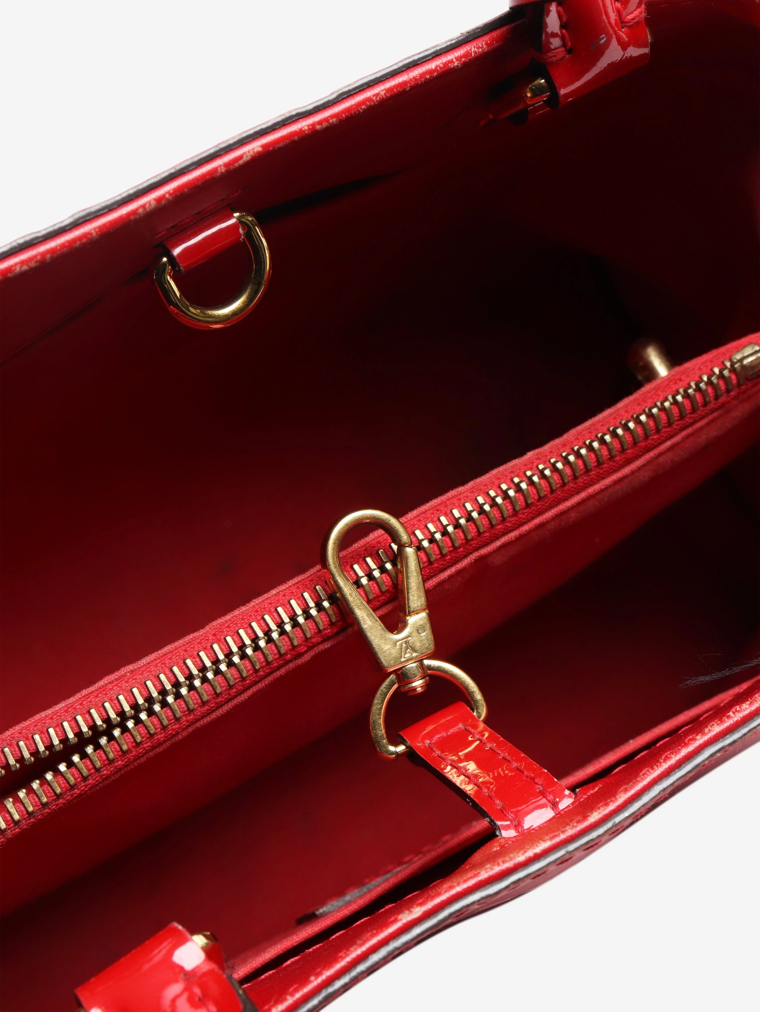 Red 2015 Monogram Vernis Montaigne BB shoulder bag - Image 8