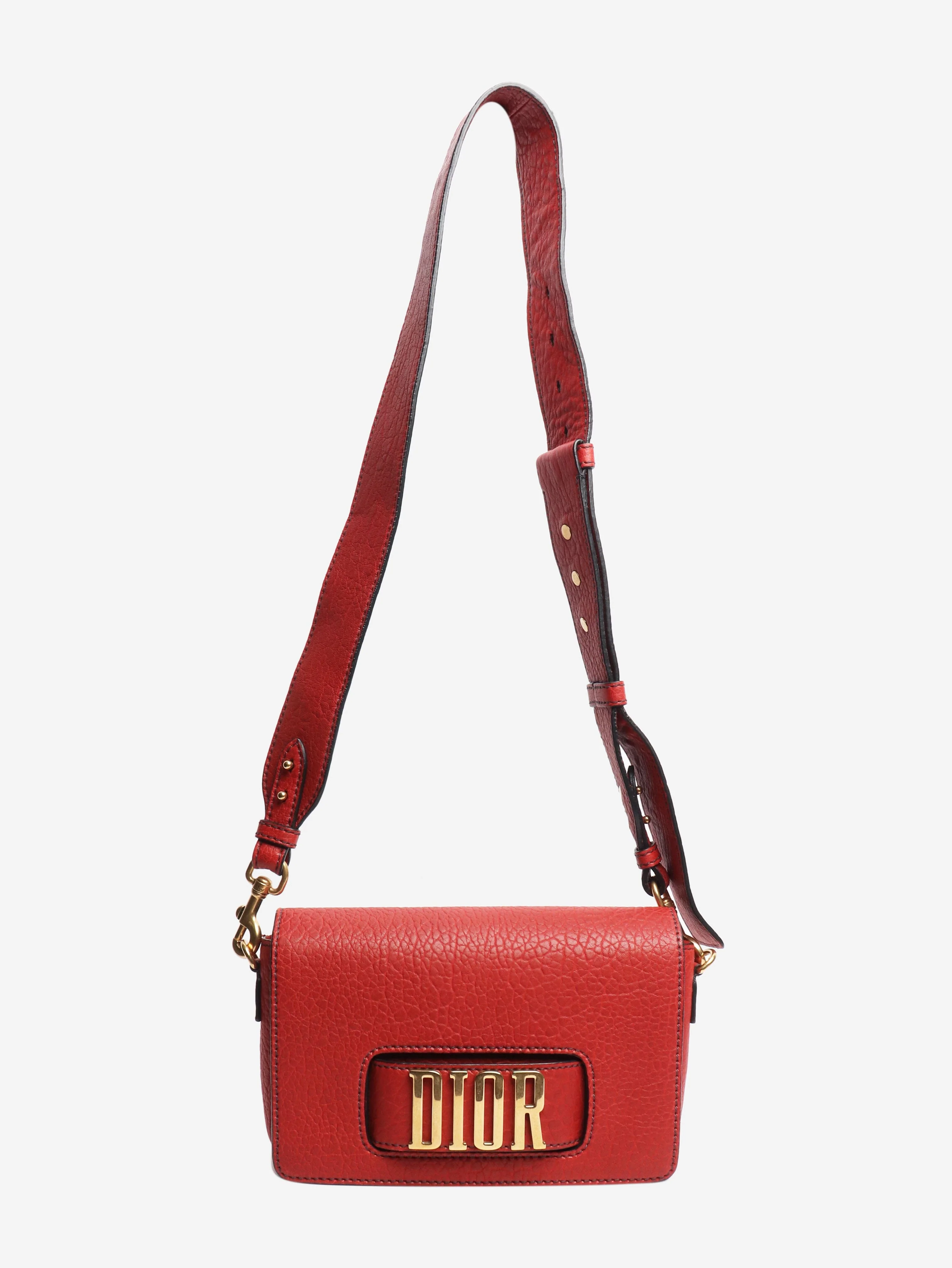 Red Dio(r)evolution flap bag - Image 2