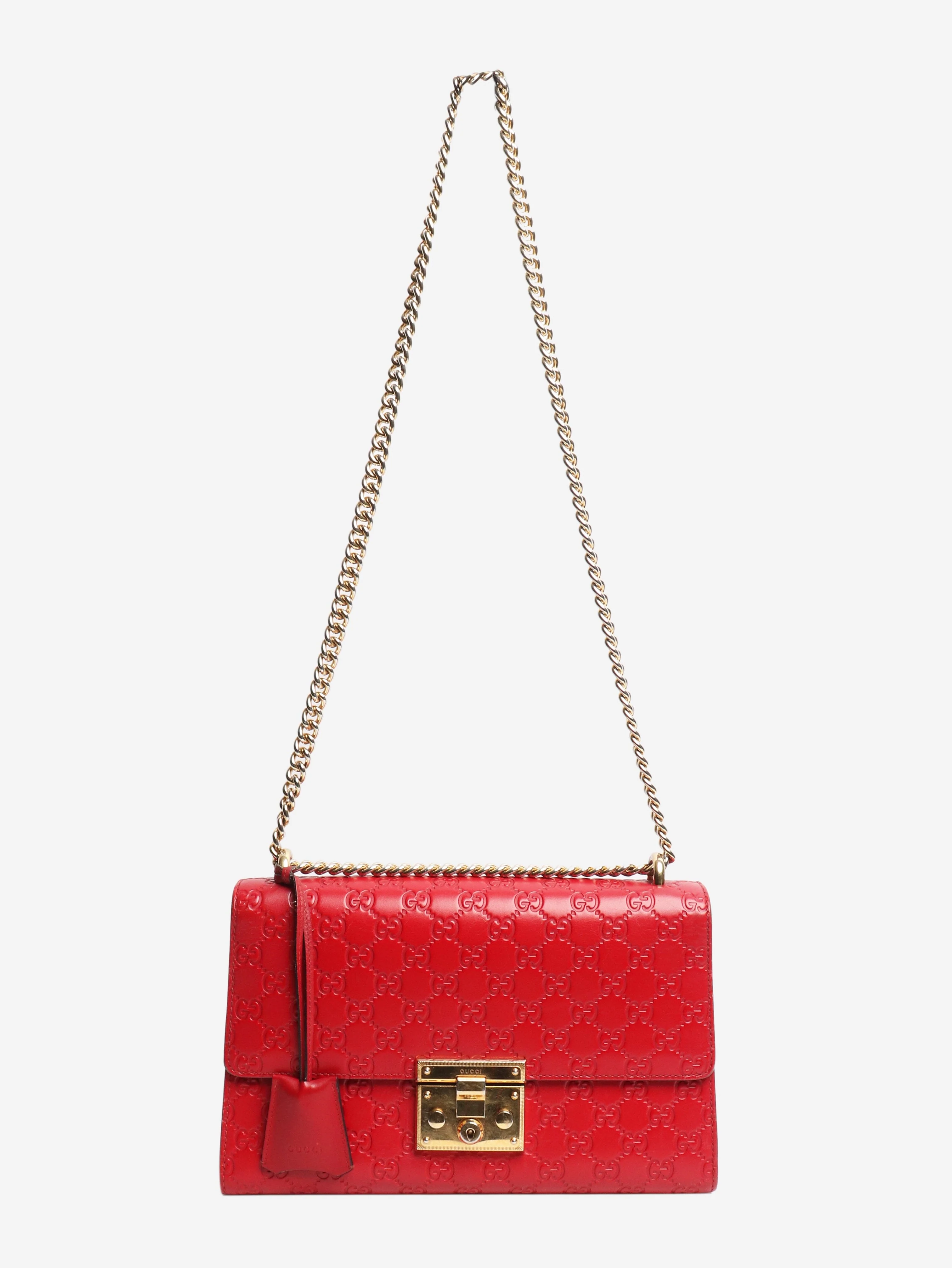 Red Padlock medium shoulder bag - Image 2