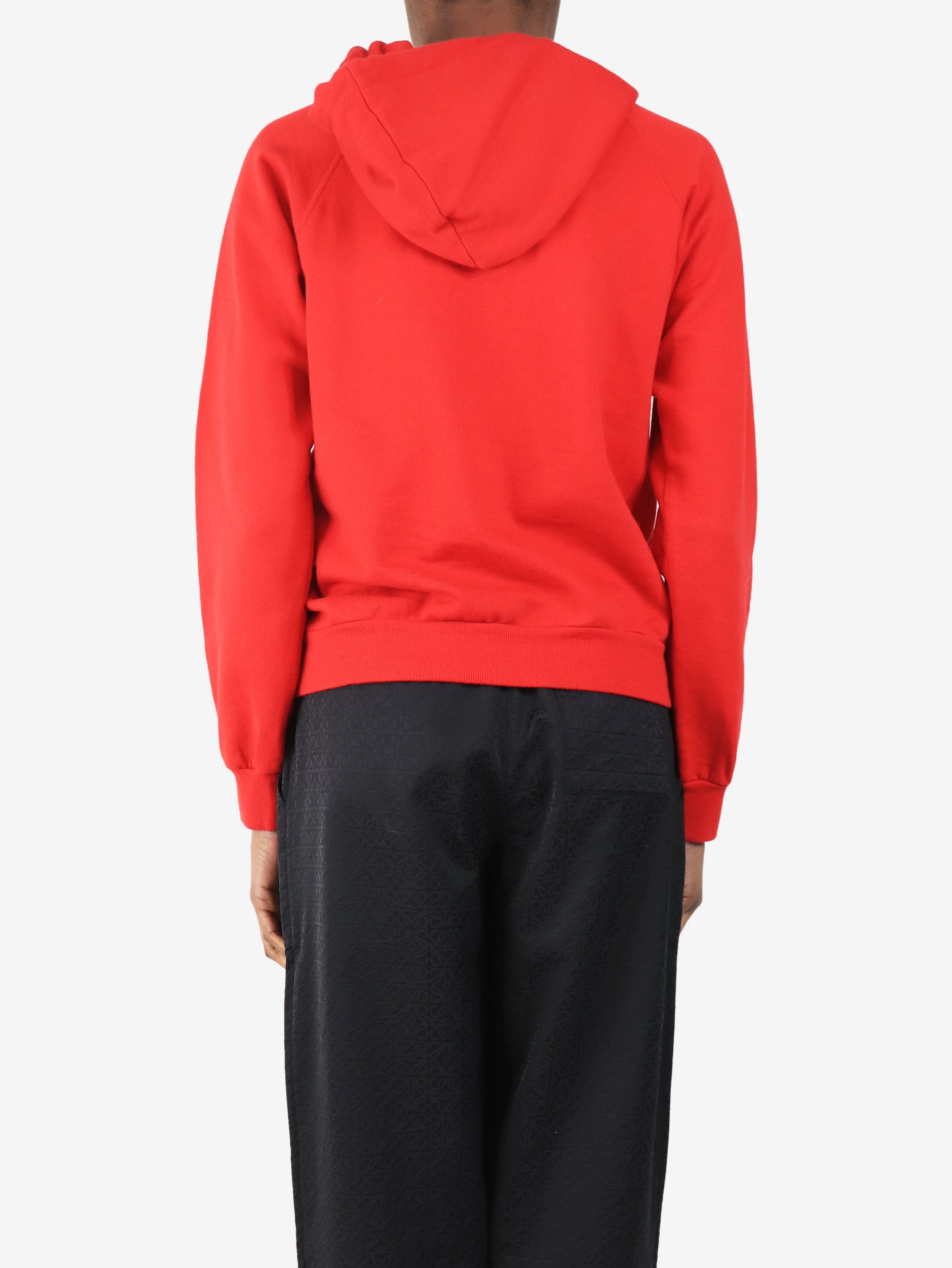 Red spell-out hoodie - size S - Image 2
