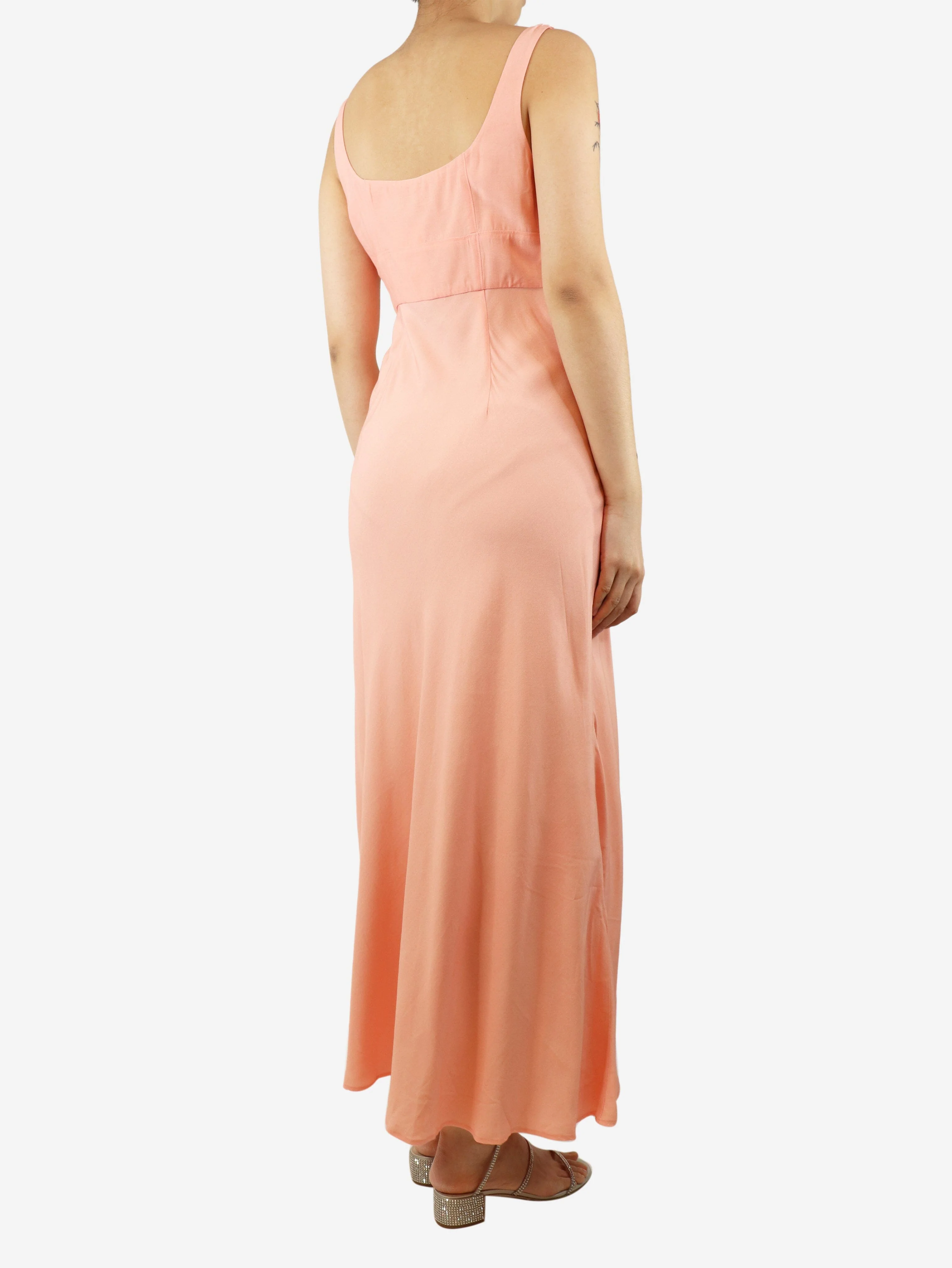 Light pink midi slip dress - size UK 10 - Image 2