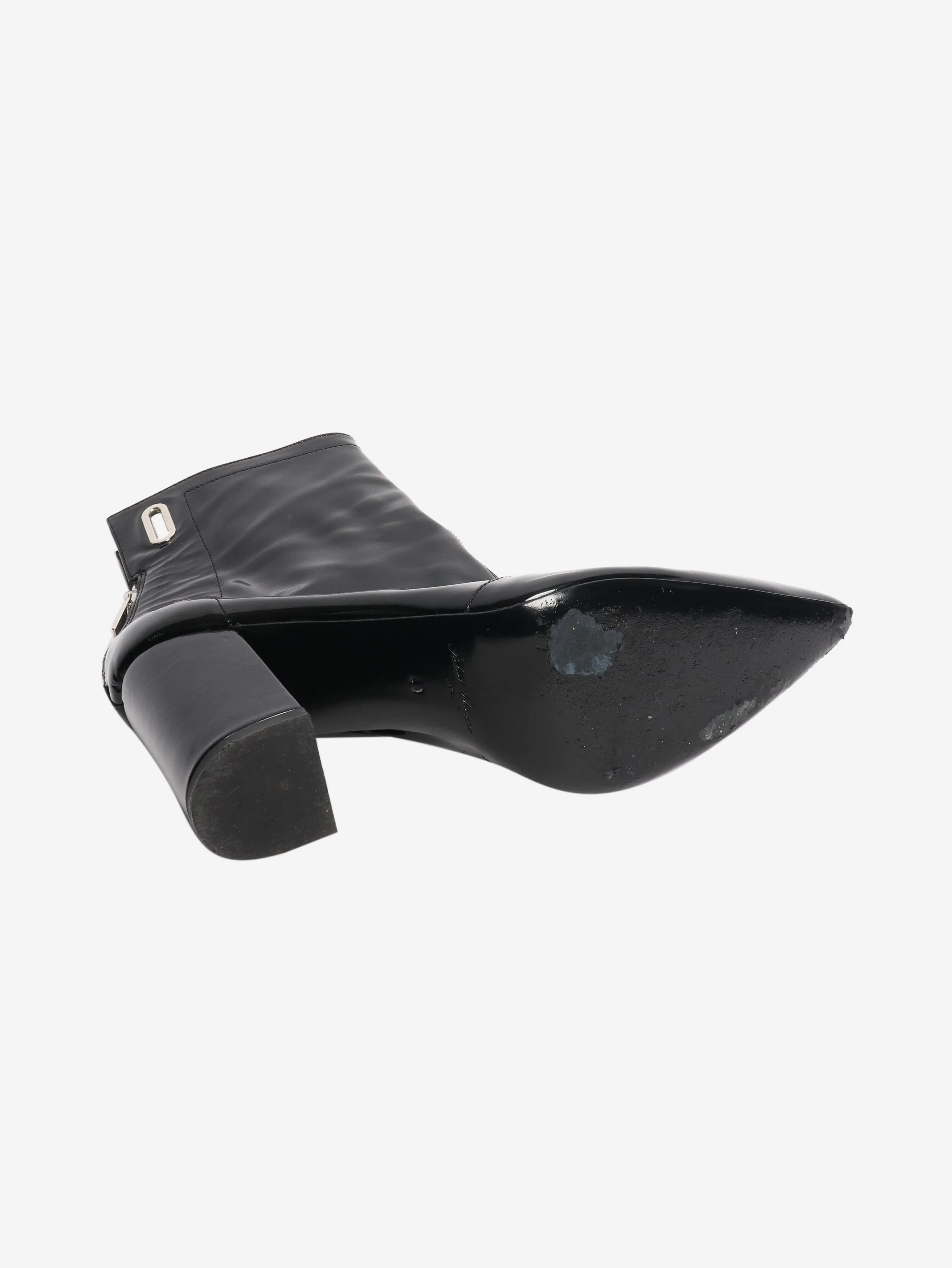 Black patent boots - size EU 40 (UK 7) - Image 4