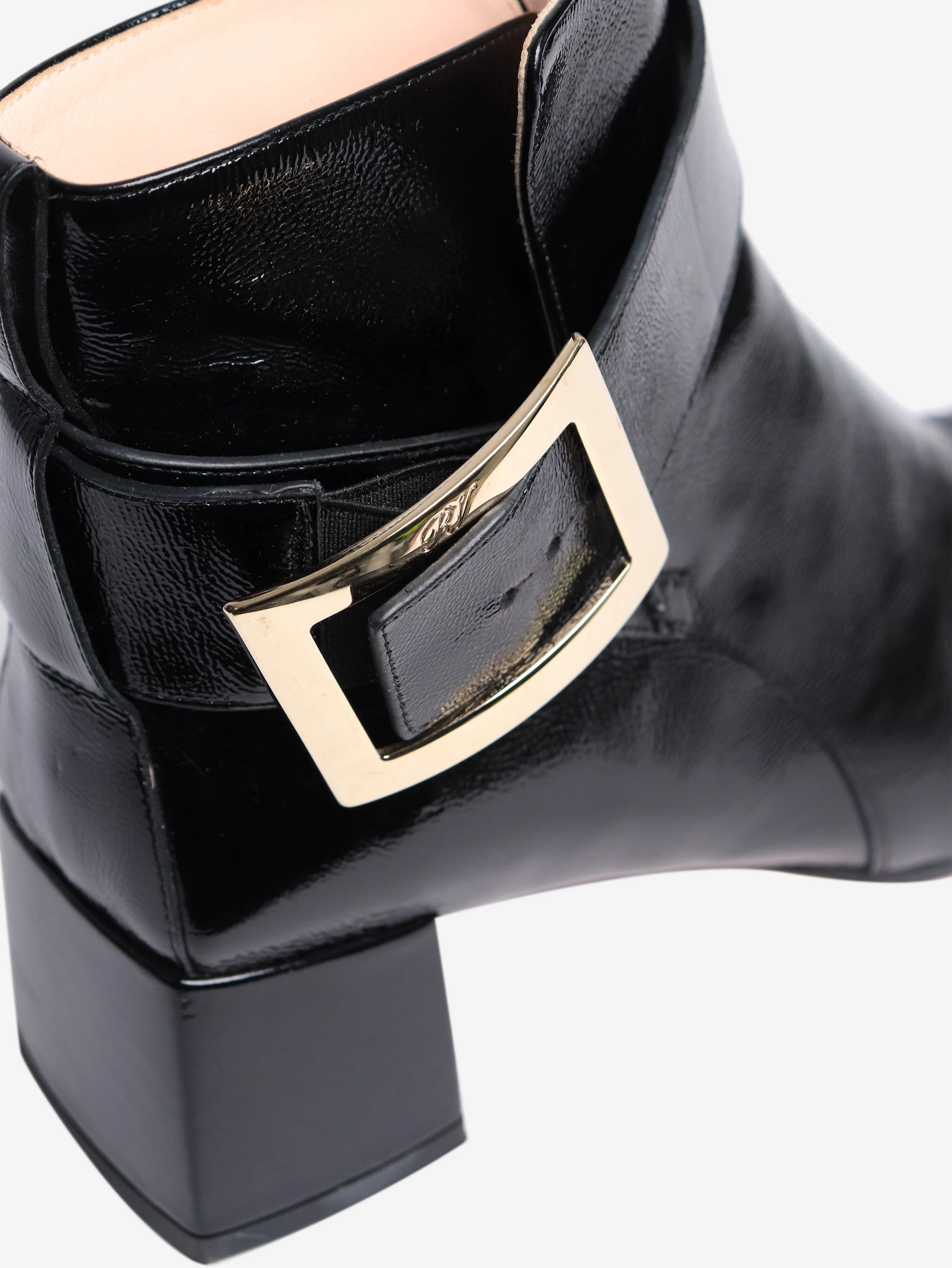 Black patent ankle boots - size EU 39 (UK 6) - Image 4