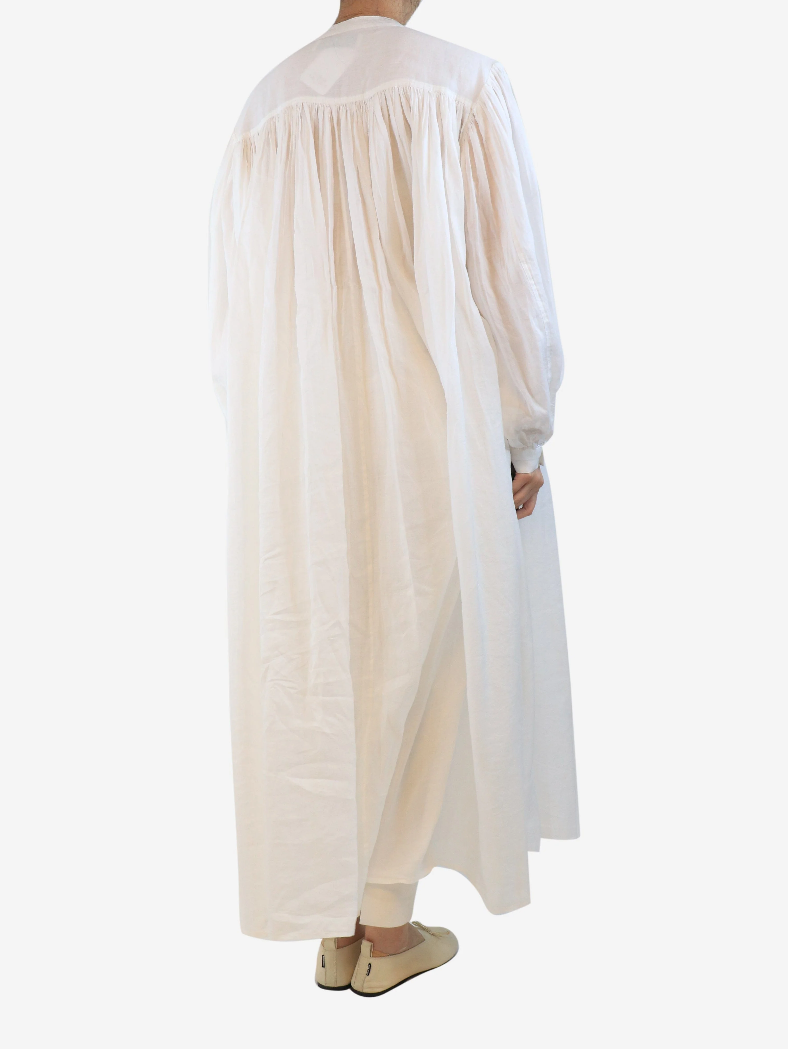 White oversized maxi dress - size UK 12 - Image 2