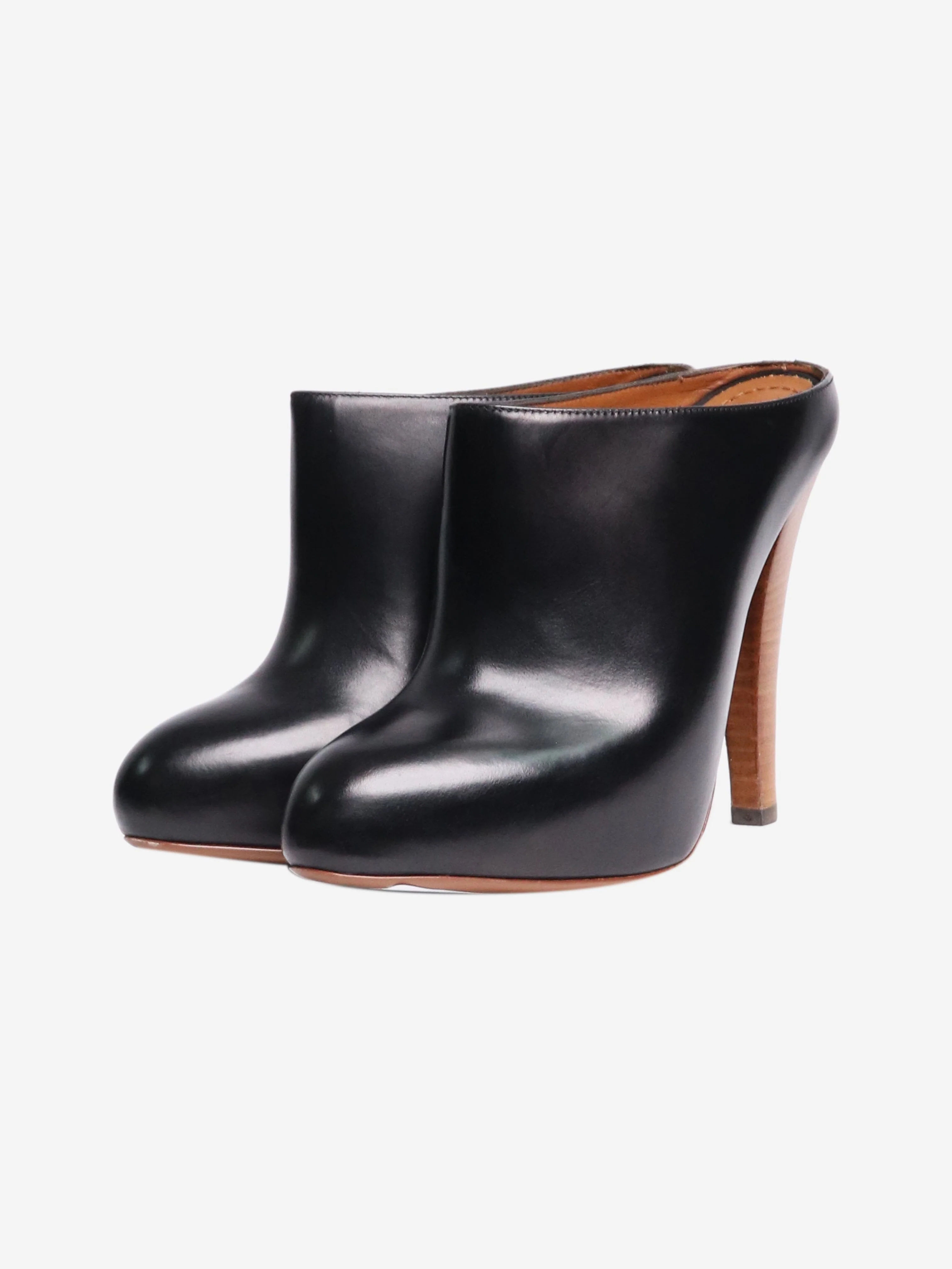 Black leather clog mules - size EU 35 - Image 2