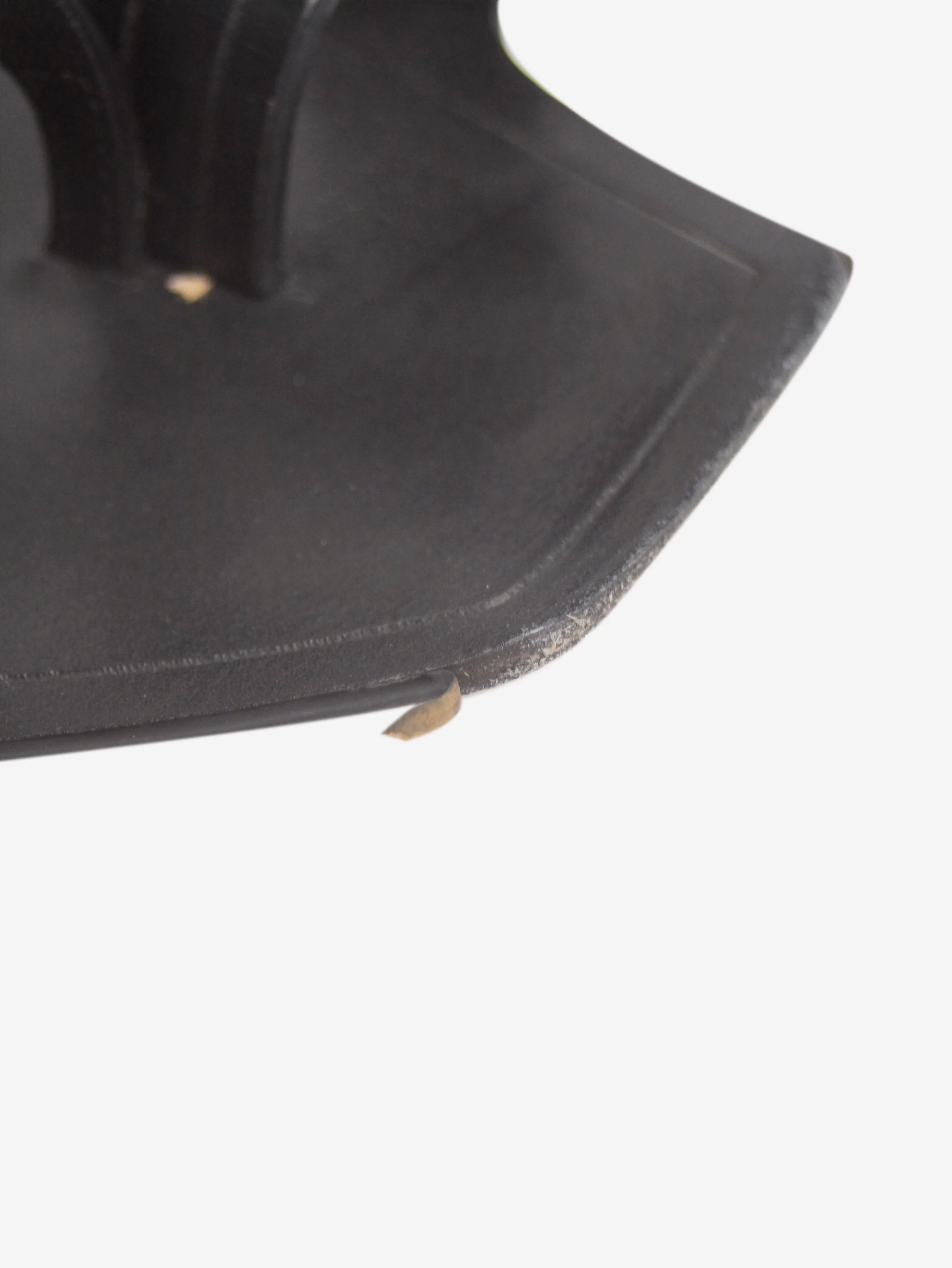 Black leather thong sandals - size EU 39 - Image 5