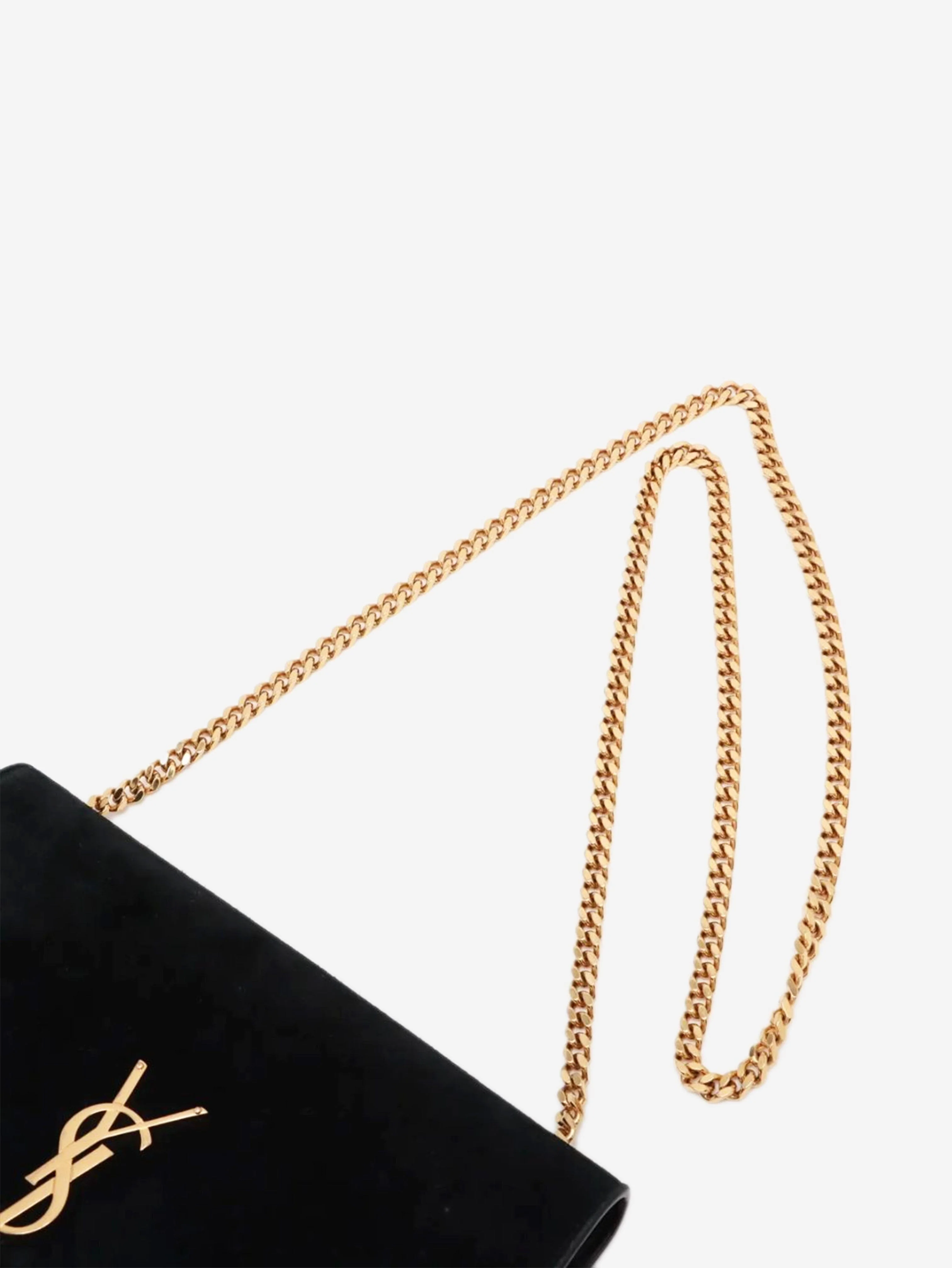 Black Paris Kate suede chain shoulder bag - Image 5
