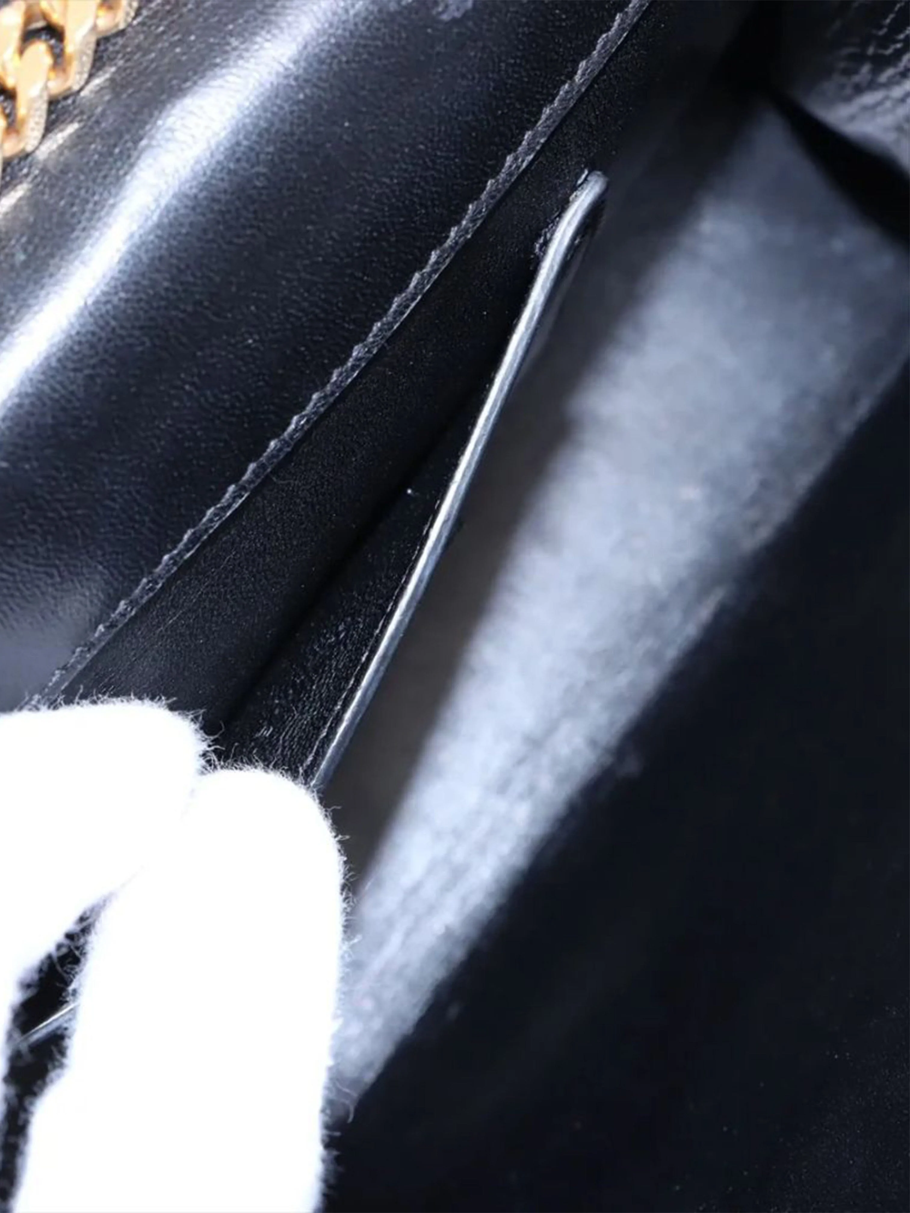 Black Paris Kate suede chain shoulder bag - Image 7