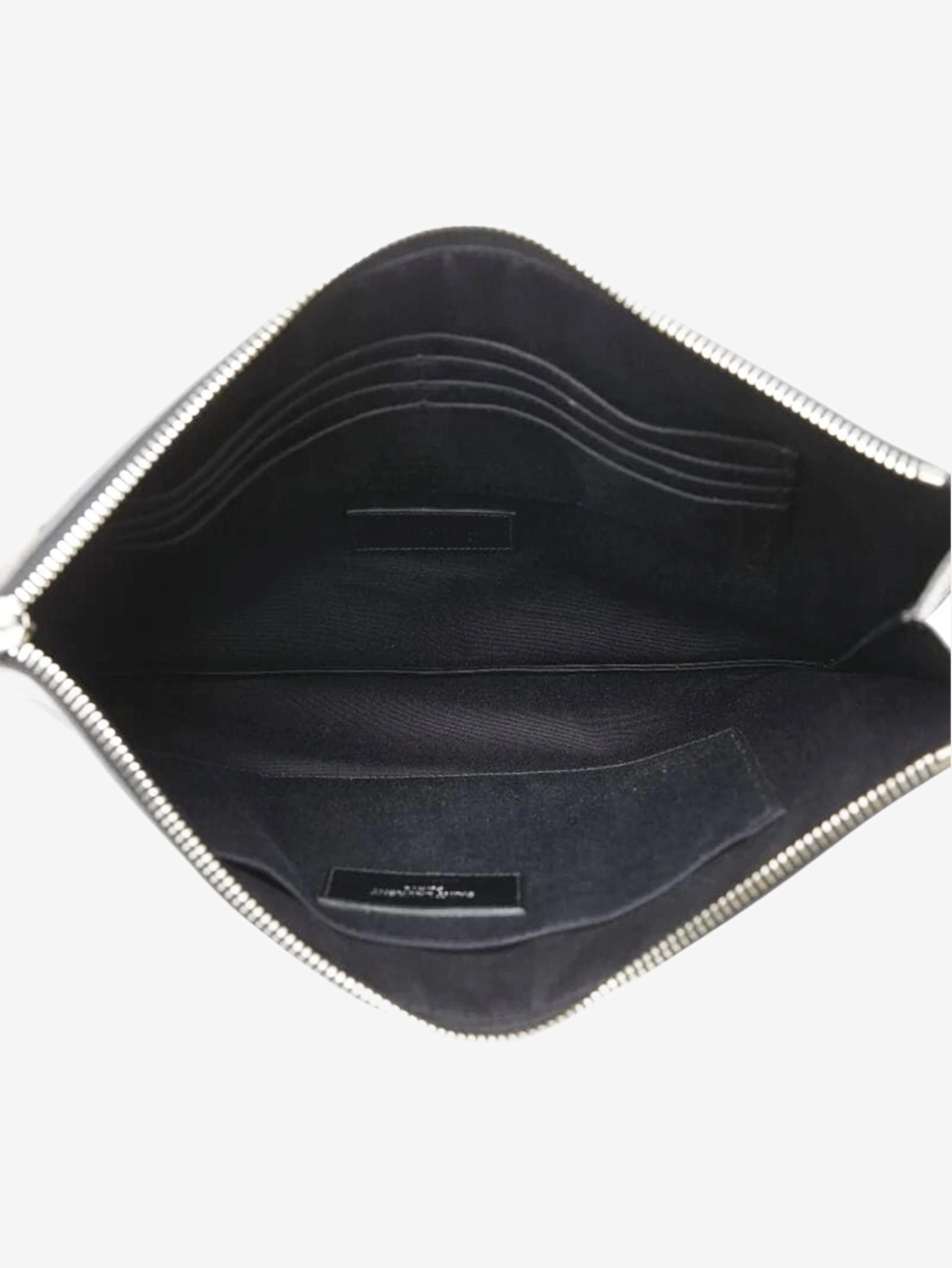 Black star leather clutch bag - Image 7