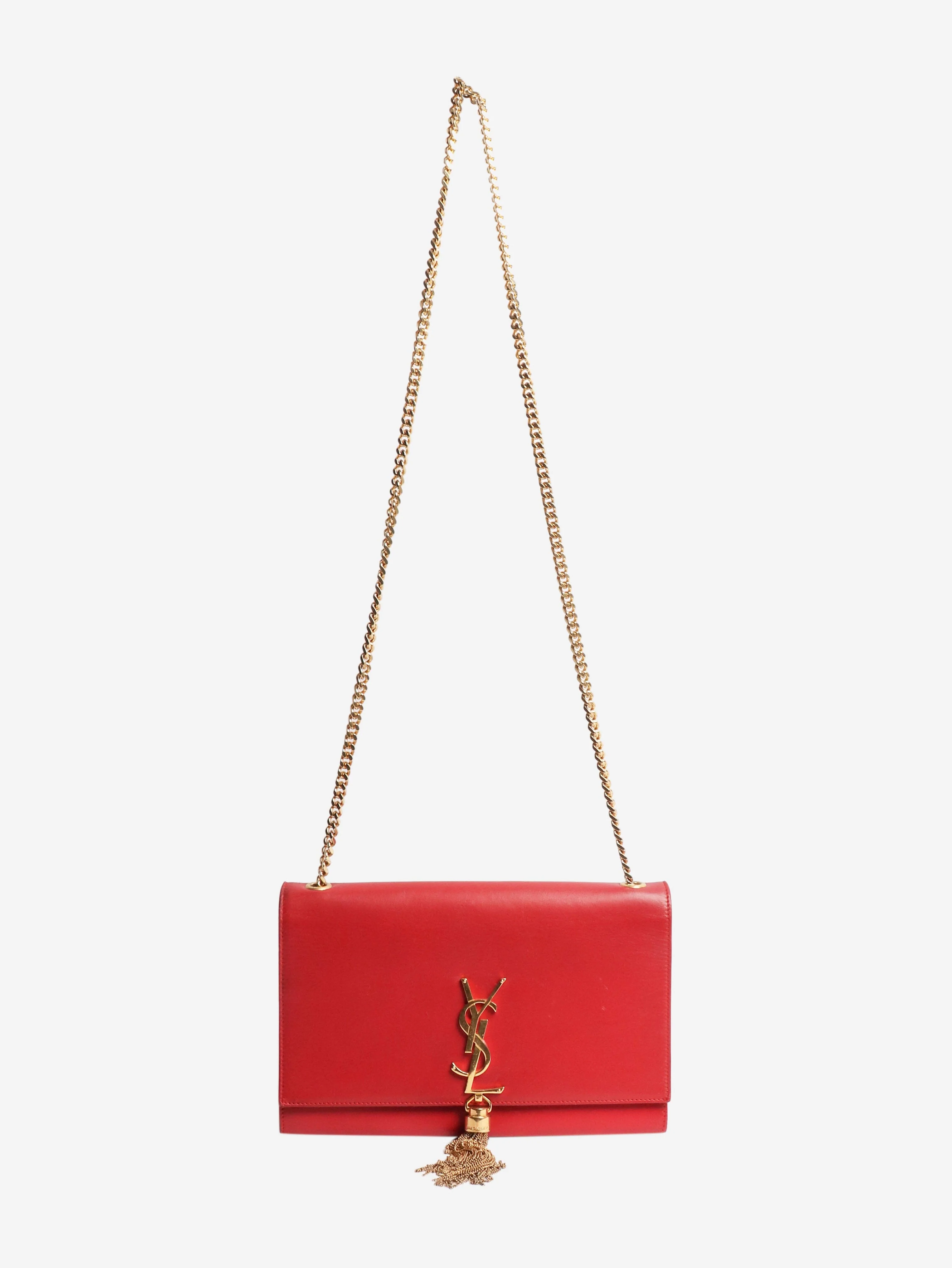 Red Kate Tassel chain bag - Image 2