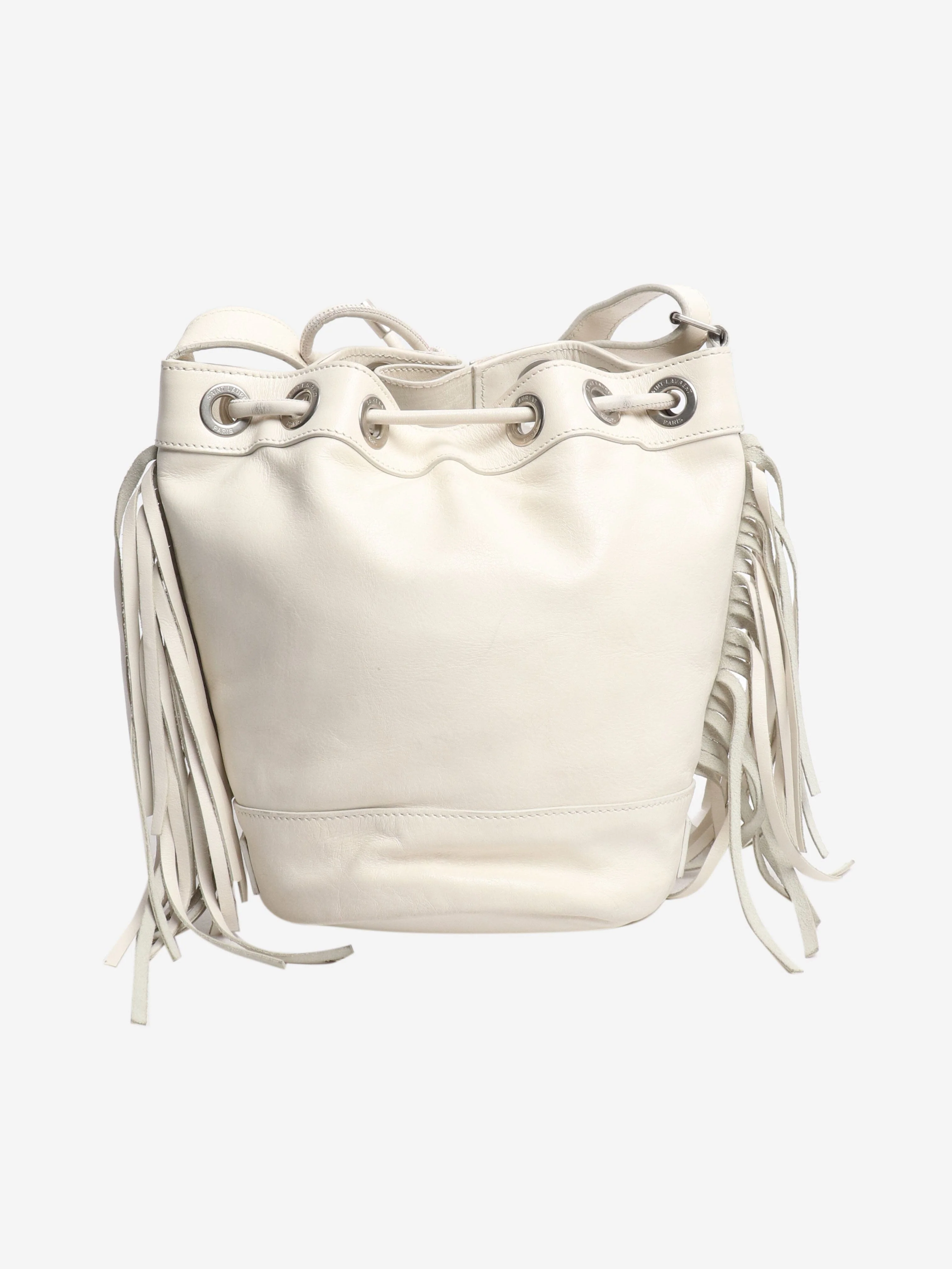 White Rider Fringed bucket bag - Image 3