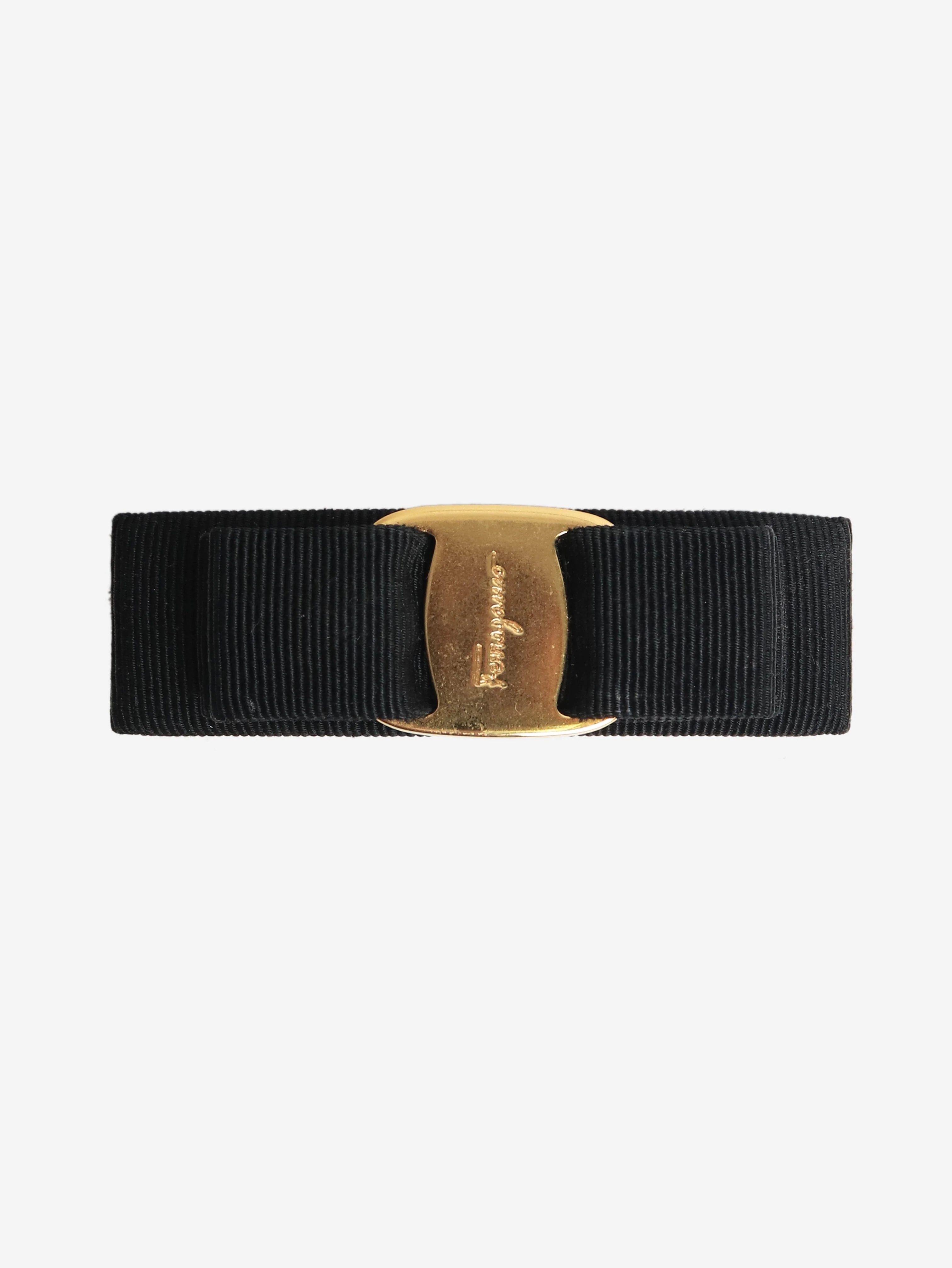 Black bow hair clip