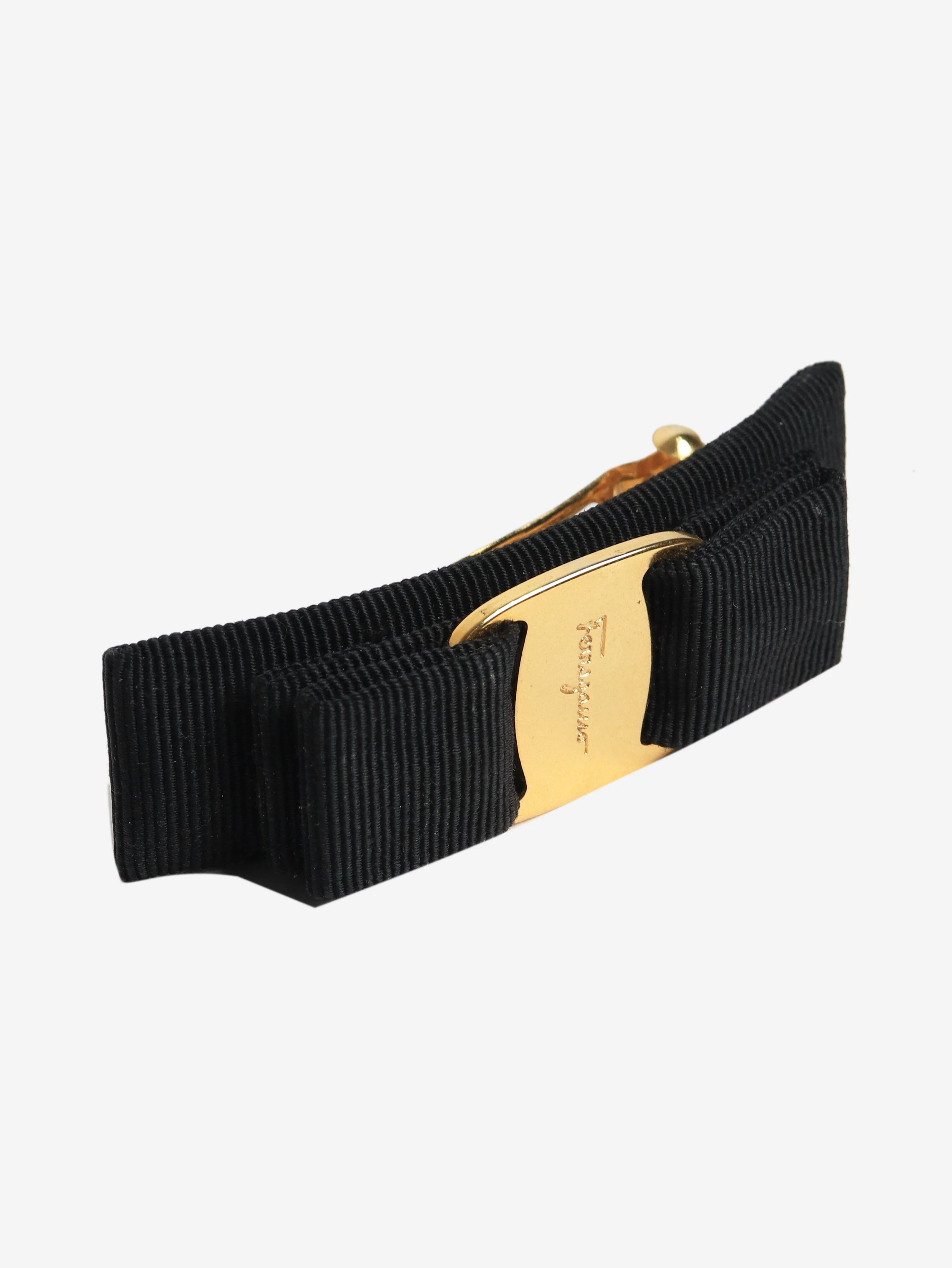 Black bow hair clip - Image 2