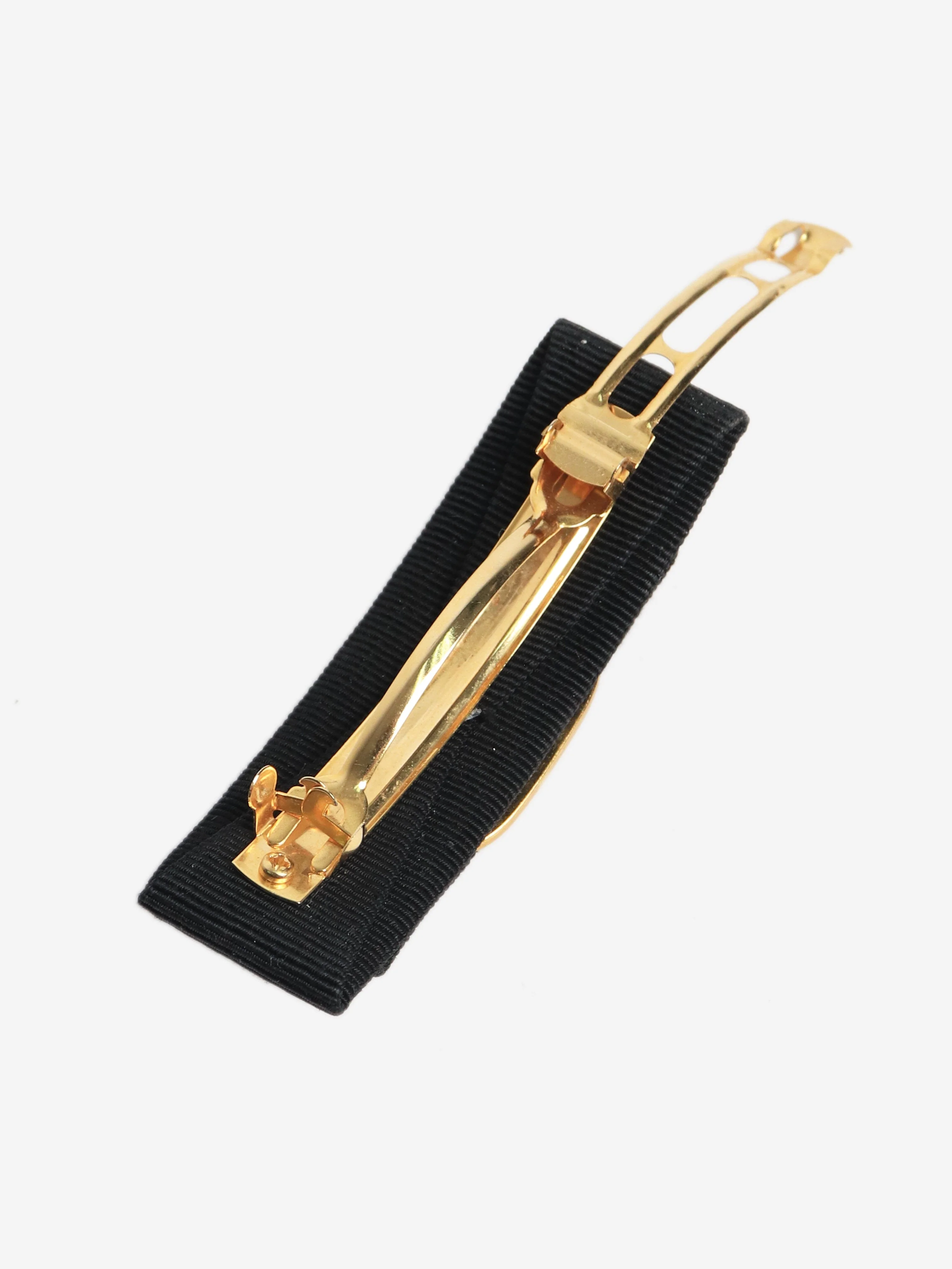 Black bow hair clip - Image 3