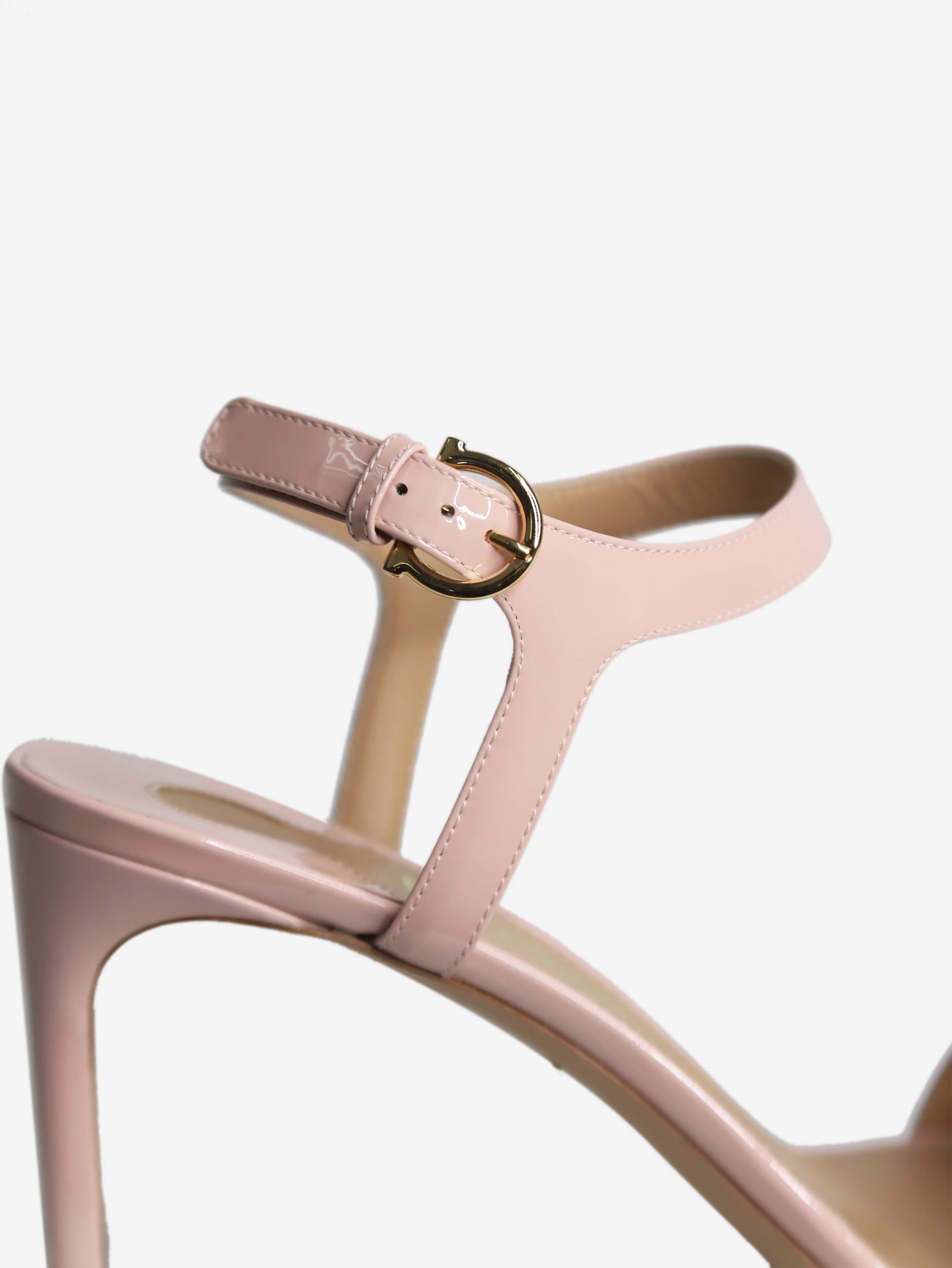 Pink patent sandal heels - size EU 39 - Image 5