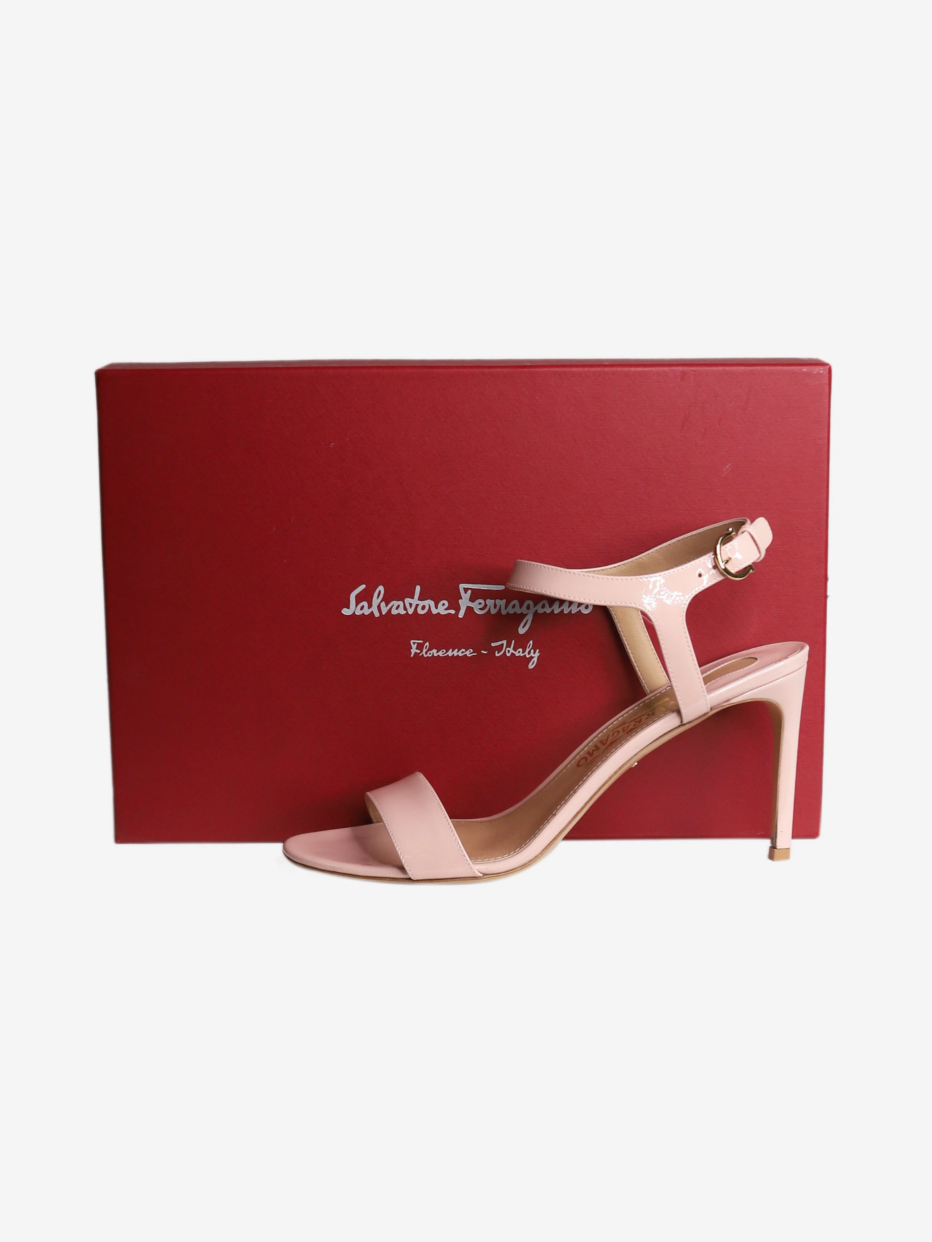 Pink patent sandal heels - size EU 39 - Image 6