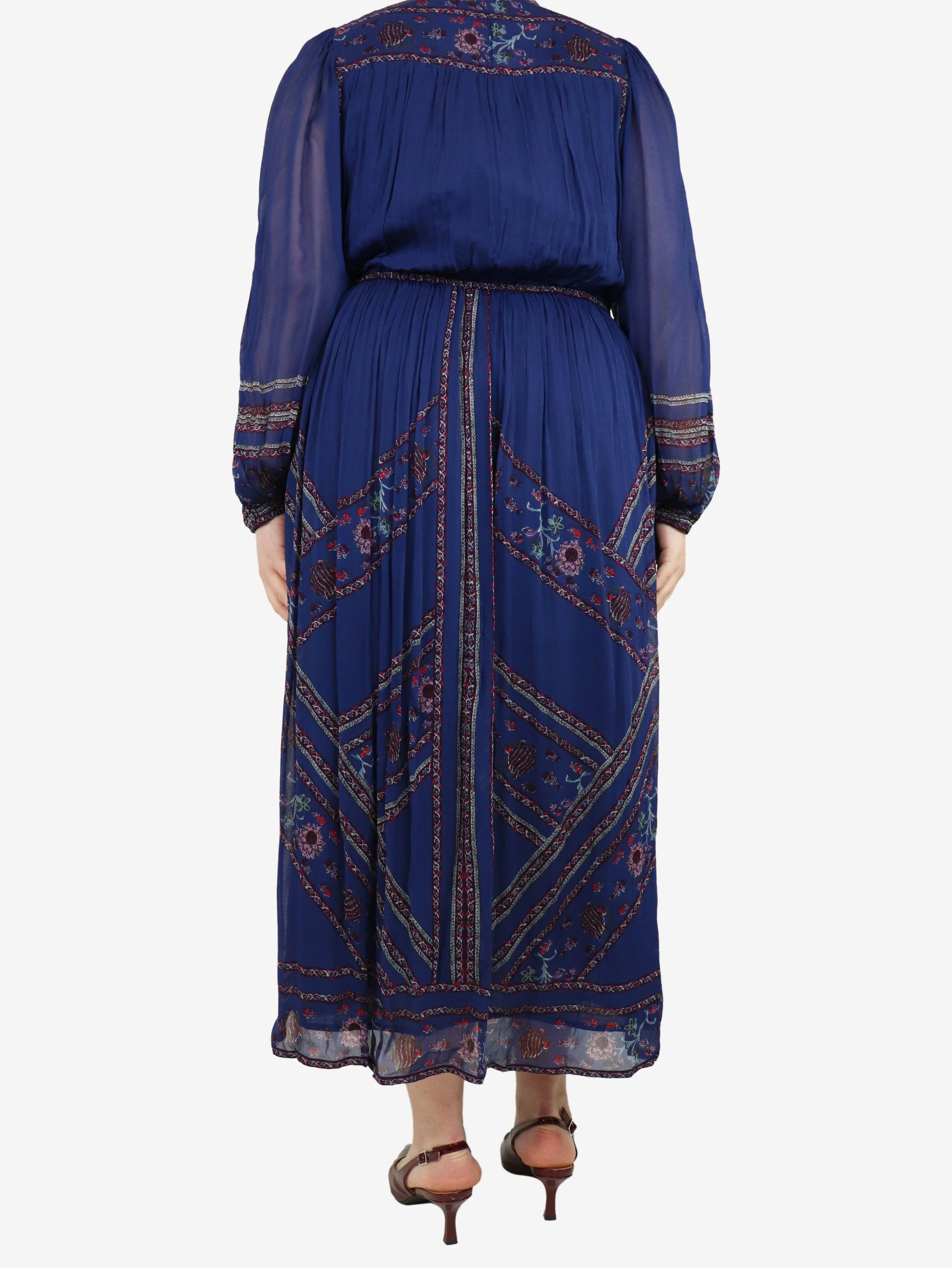 Blue Valeria midi dress - size L - Image 2