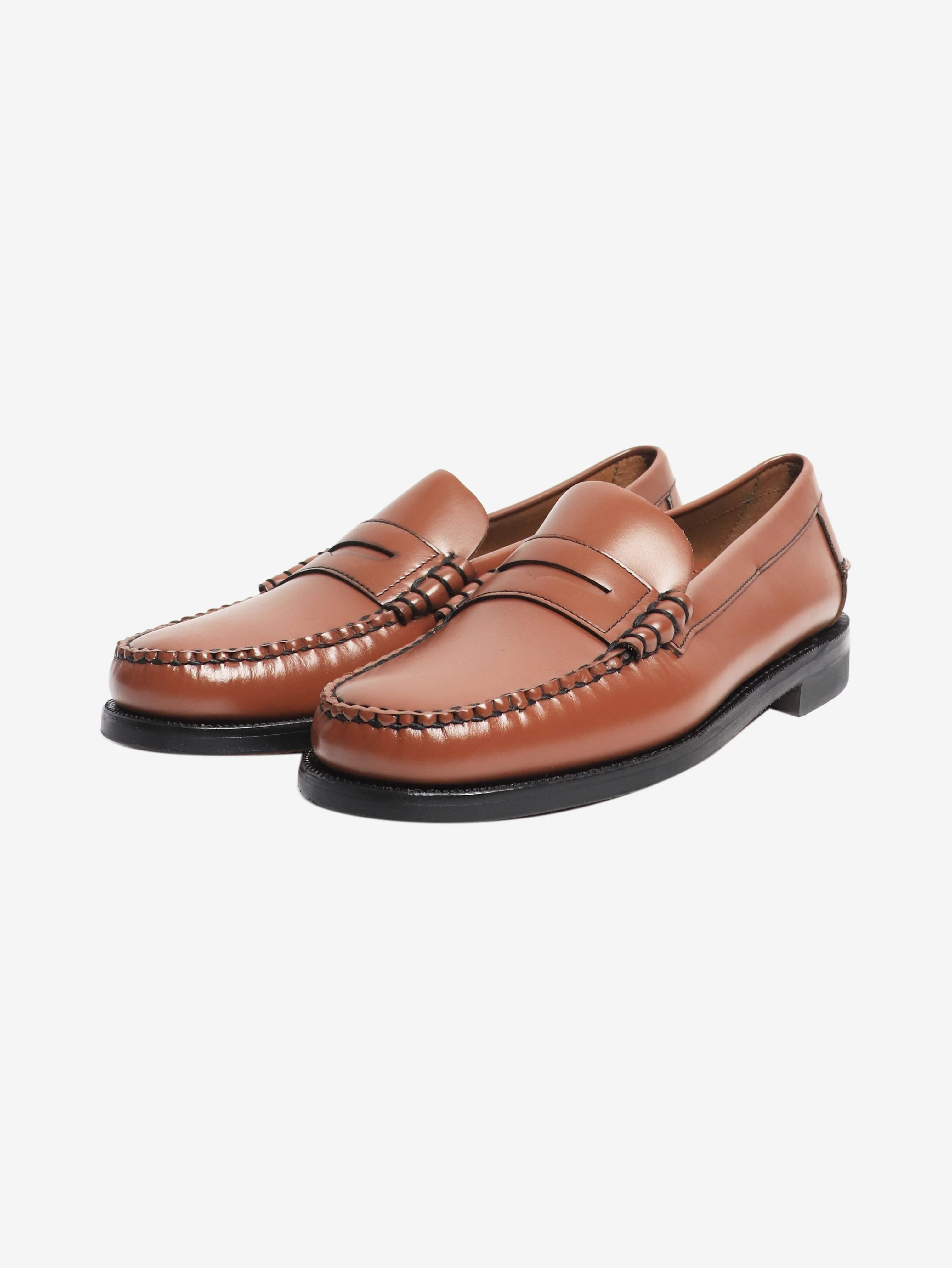 Tan leather loafers - size EU 44 - Image 2