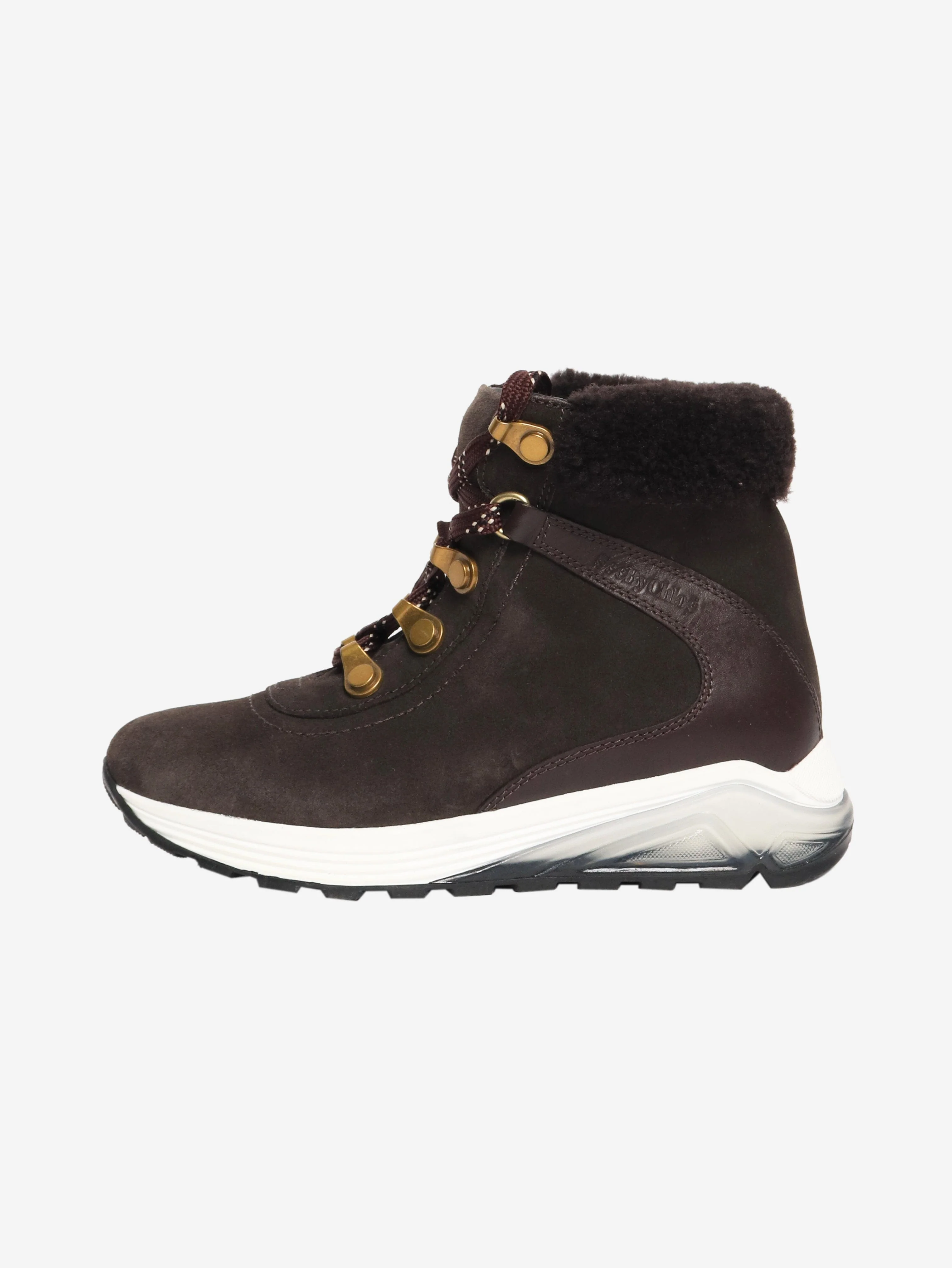 Brown suede ankle boots - size EU 37