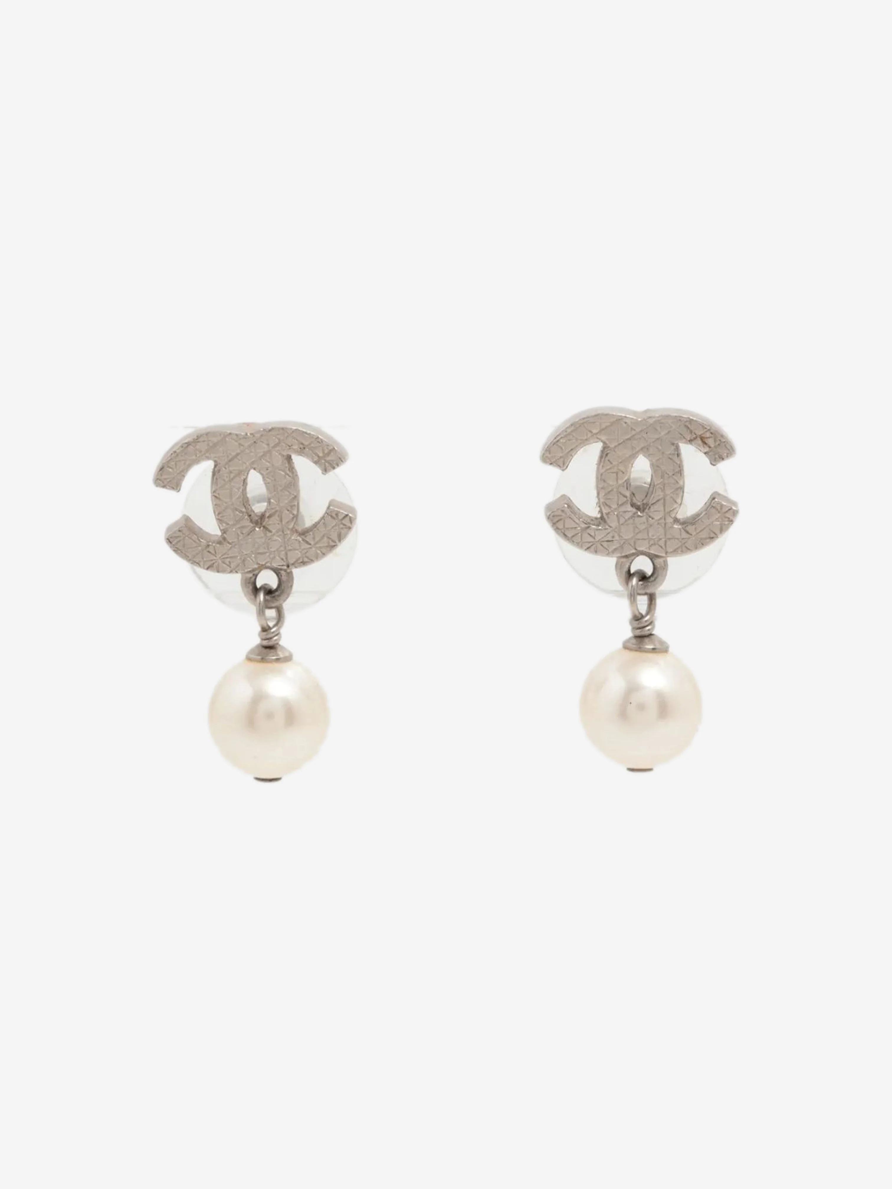 Silver Coco Mark E12V earrings