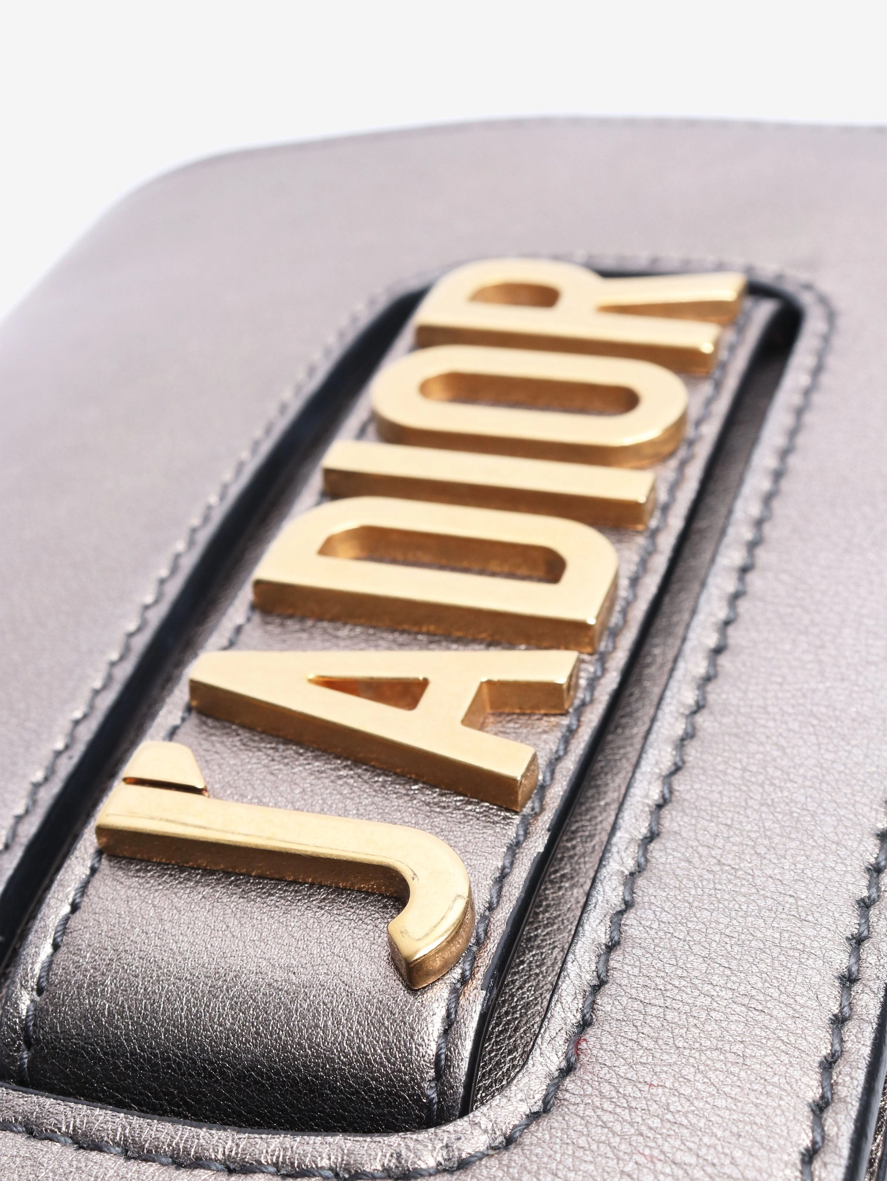Silver J'Adior flap bag - Image 5