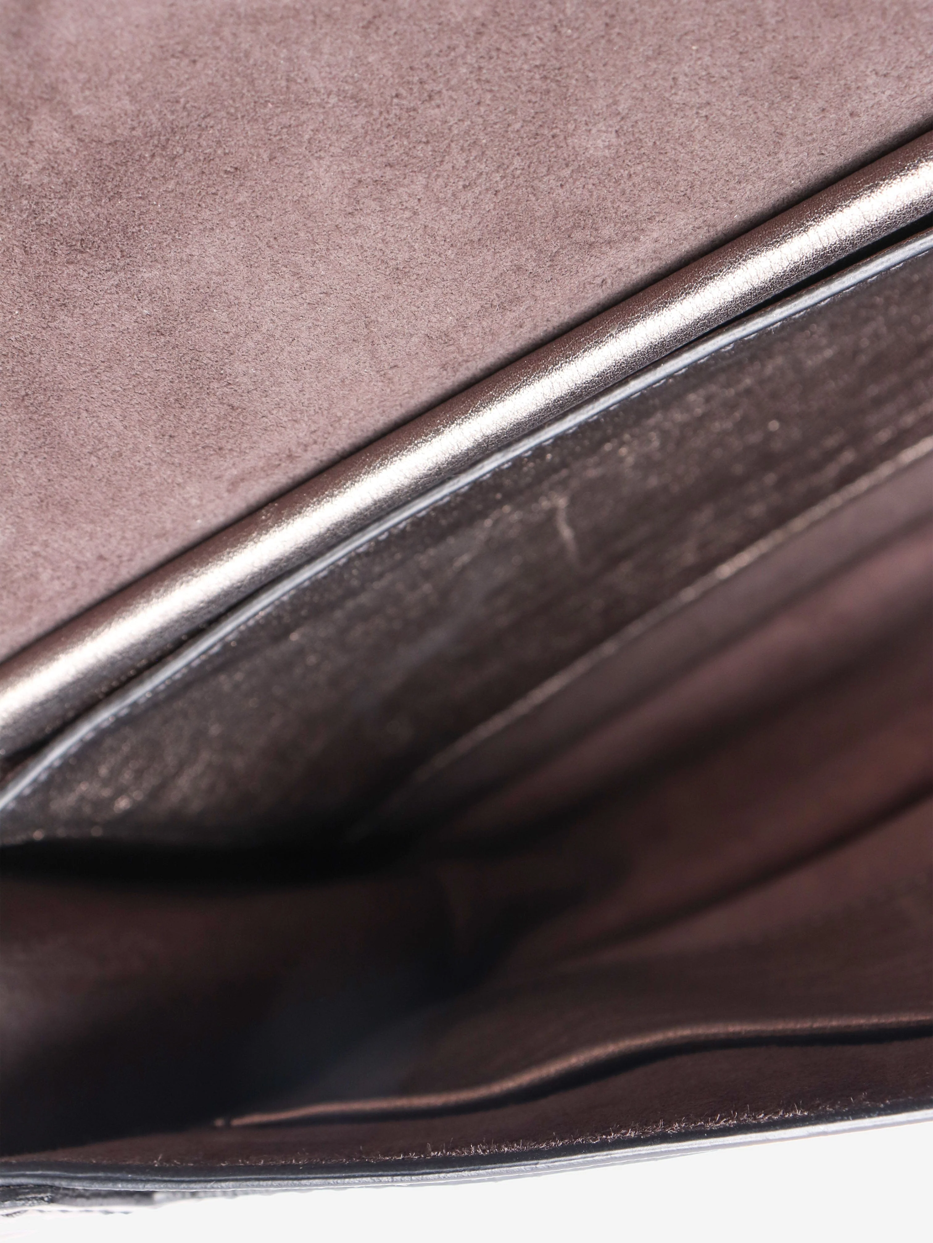 Silver J'Adior flap bag - Image 6