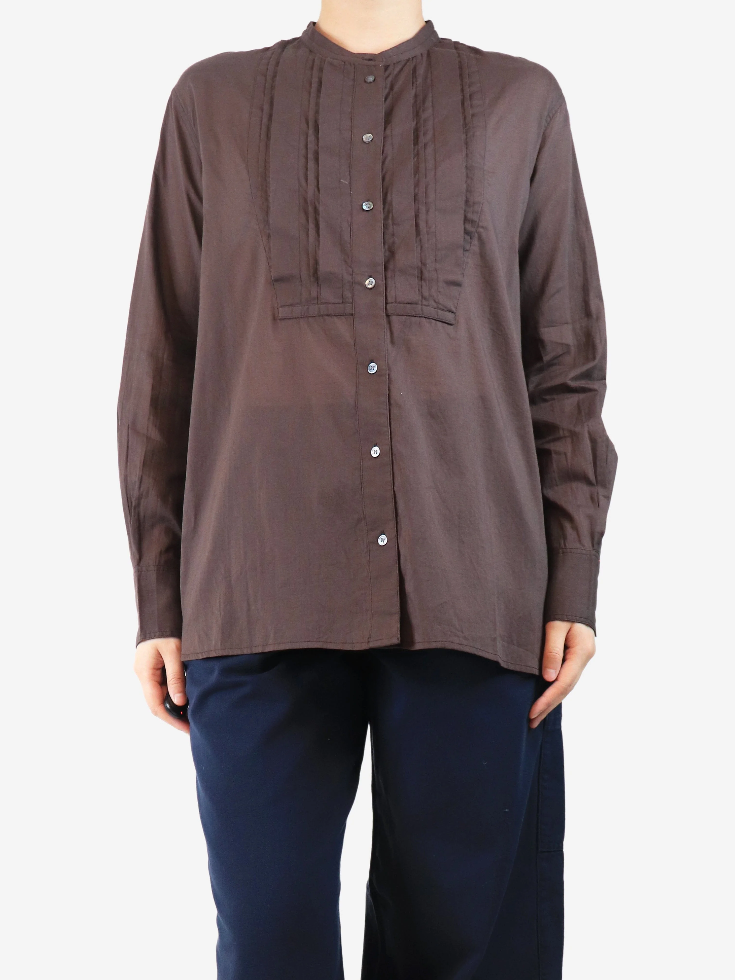 Chocolate Eleanore shirt - size UK 8 - Image 3
