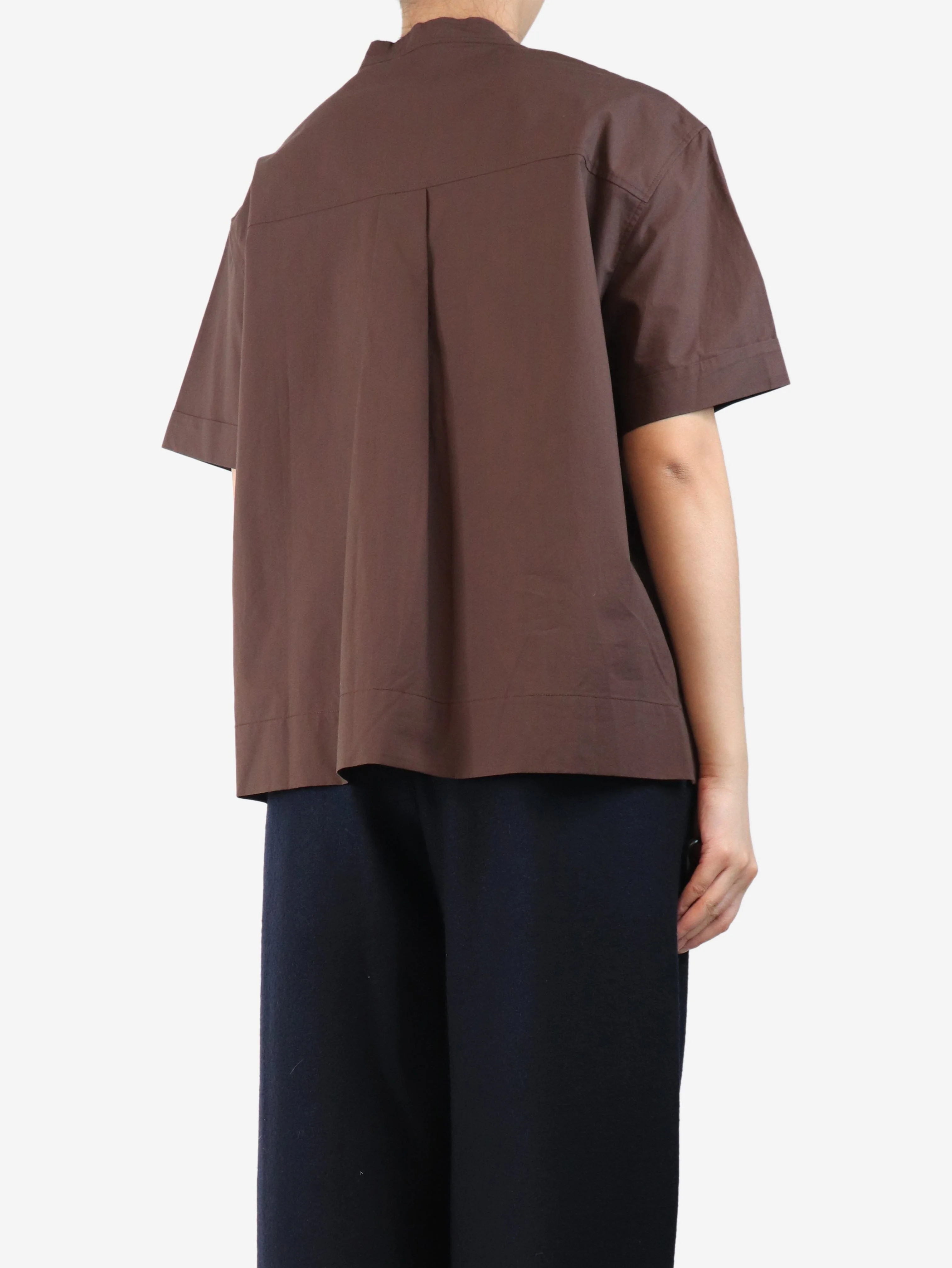 Chocolate Tegan shirt - size UK 8 - Image 2