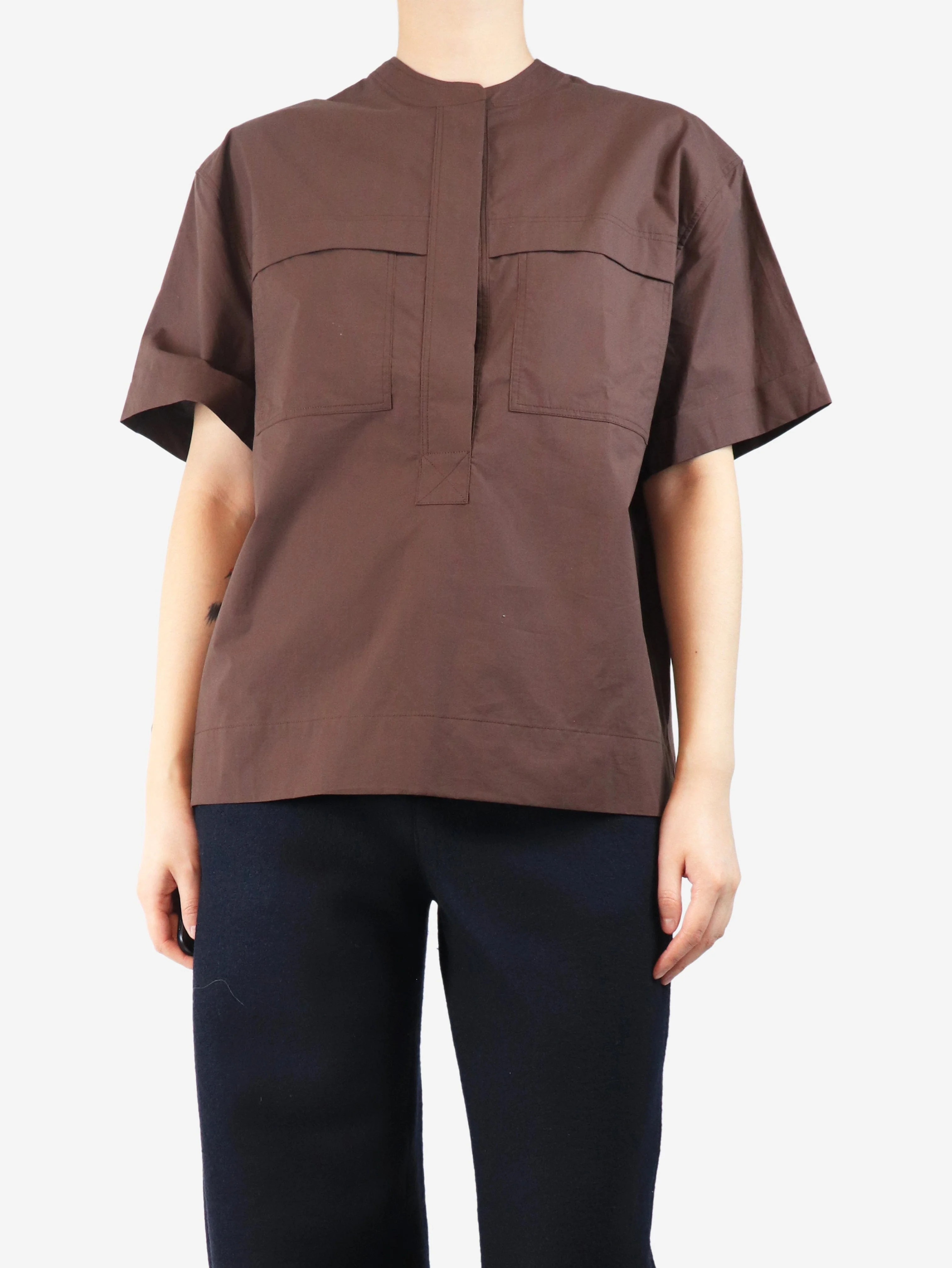 Chocolate Tegan shirt - size UK 8 - Image 3