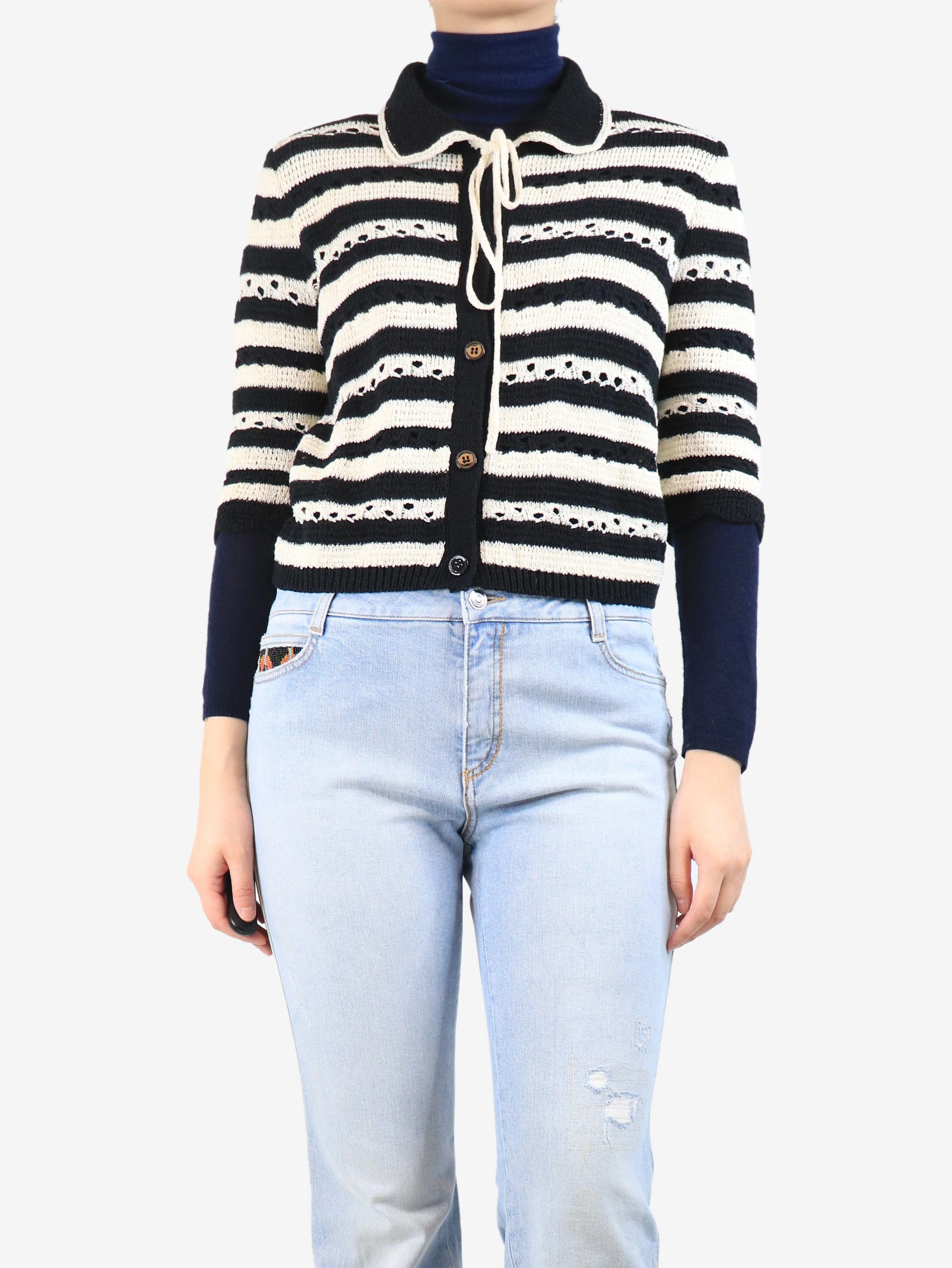 Black and white Pull cardigan - size S