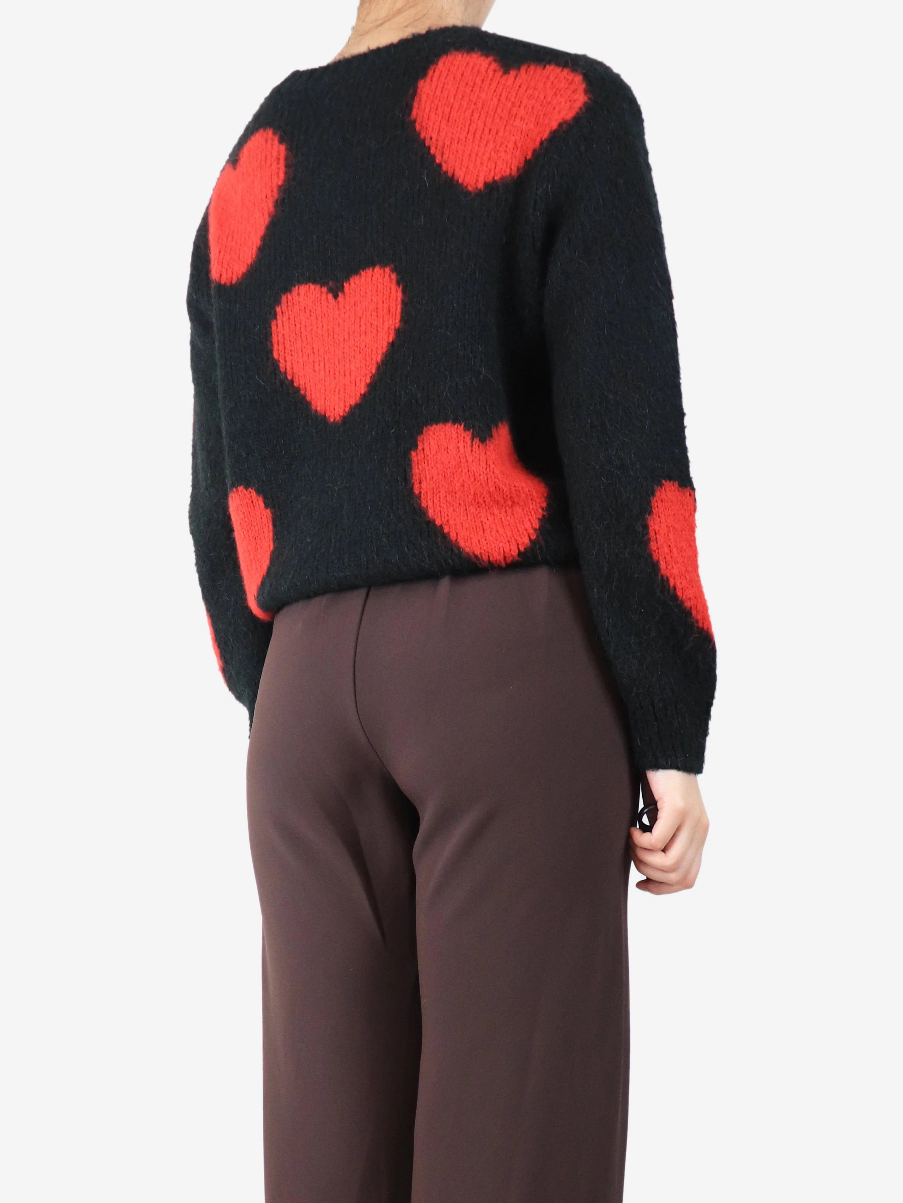 Black L'amour toujours heart jumper - size M - Image 2