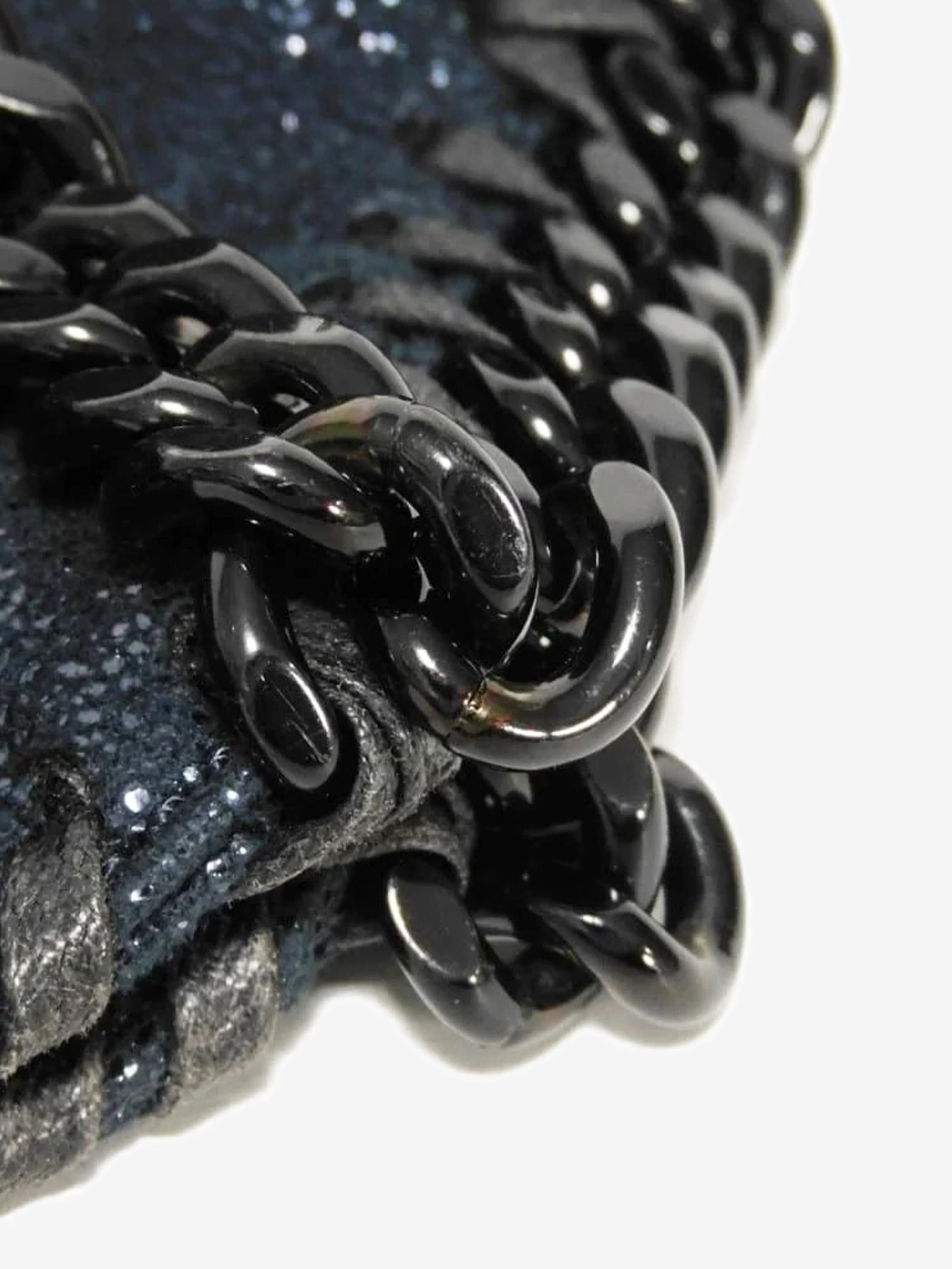Dark blue Falabella chain bag - Image 6