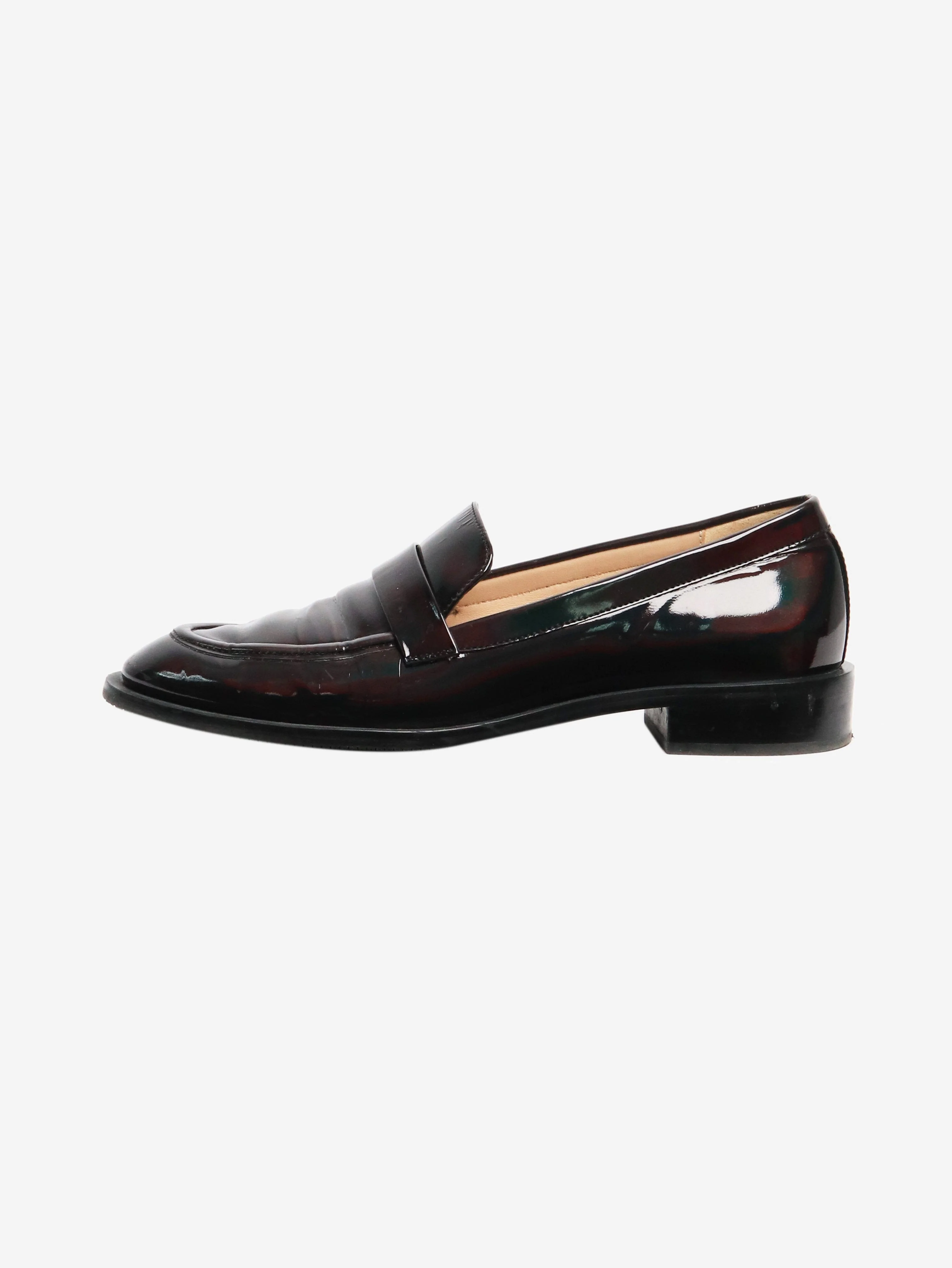 Black patent loafers - size EU 41.5
