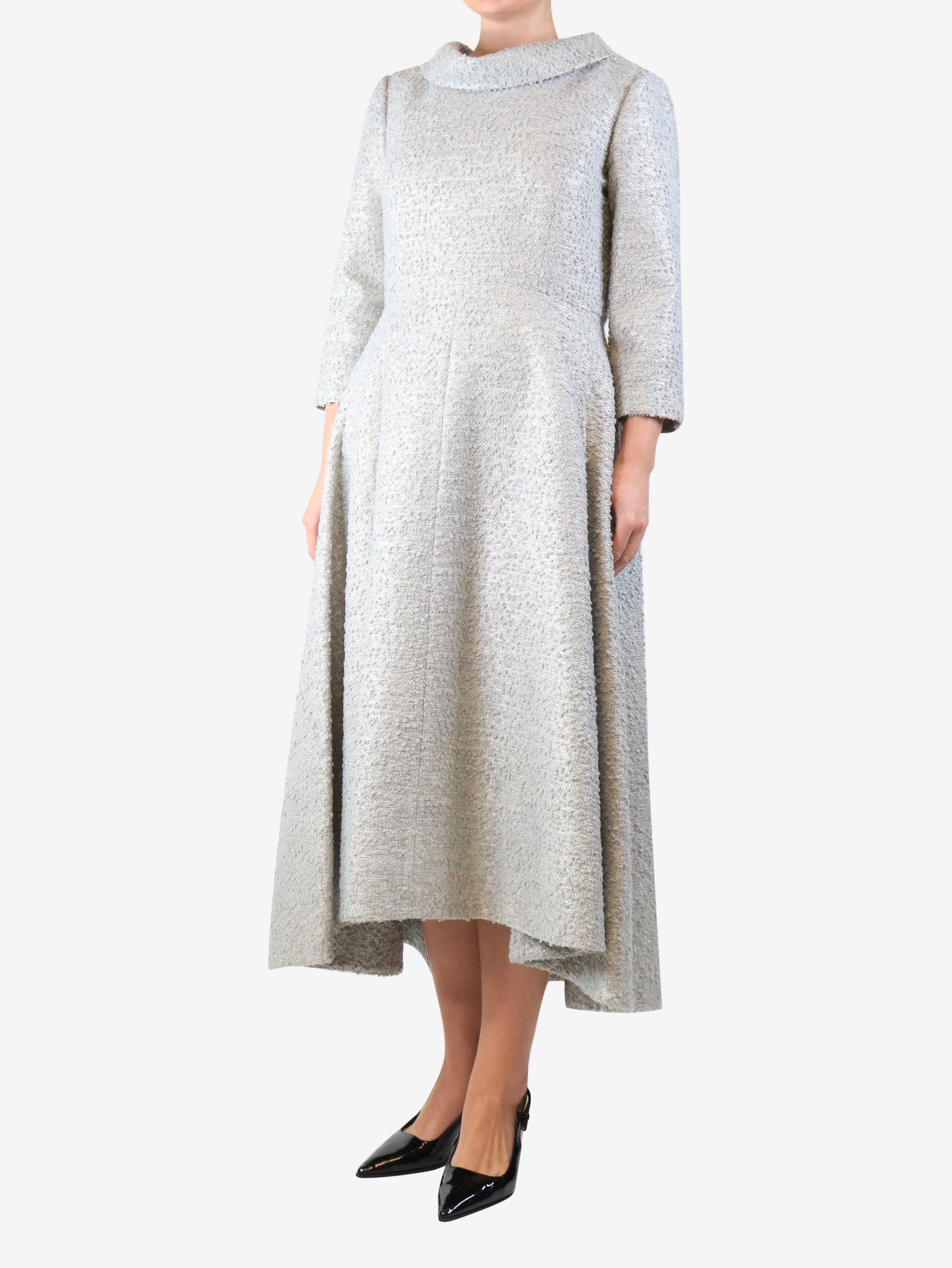 Winter sky Blythe midi dress - size UK 12 - Image 3
