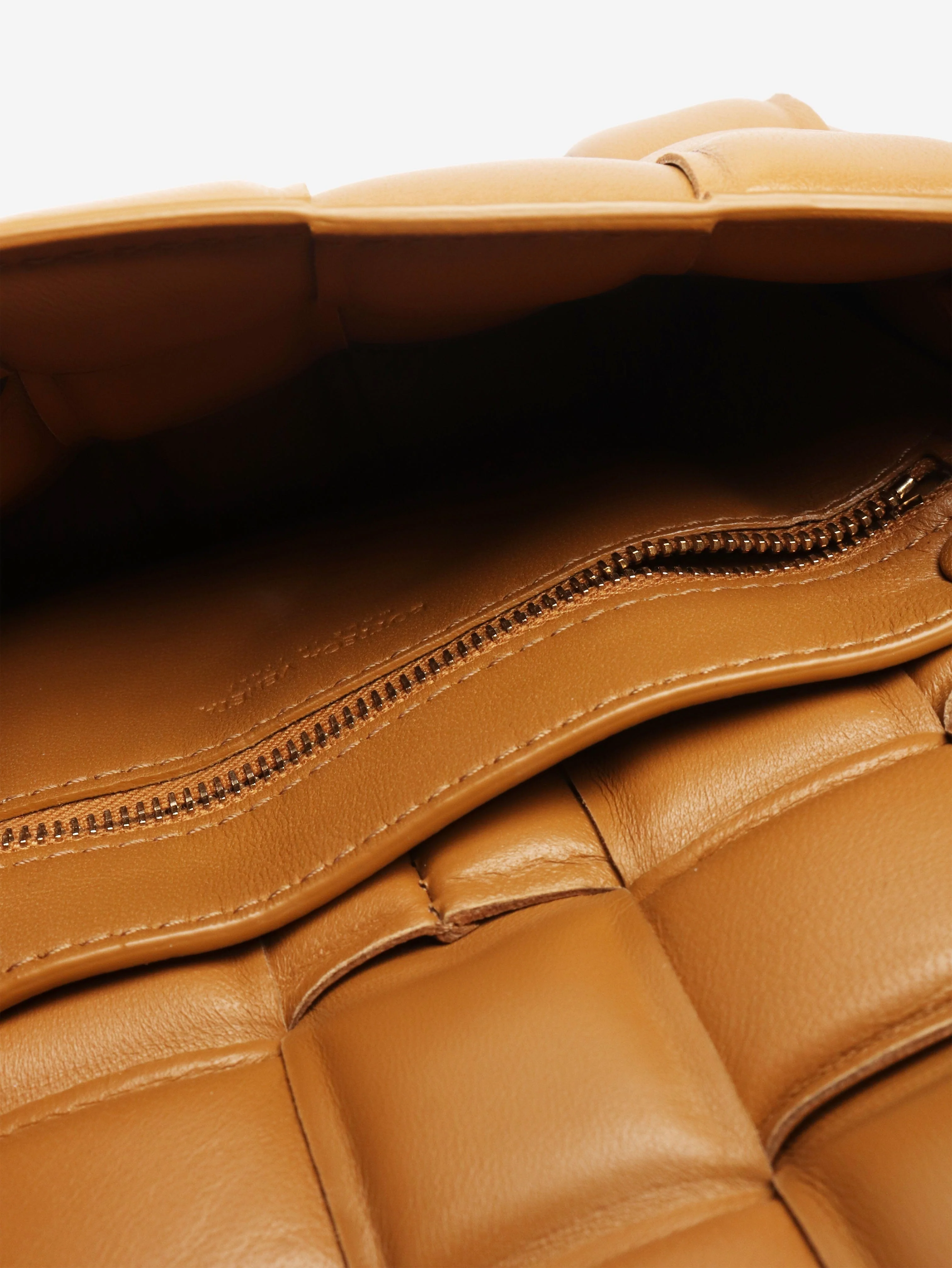 Tan mini padded cassette bag - Image 6