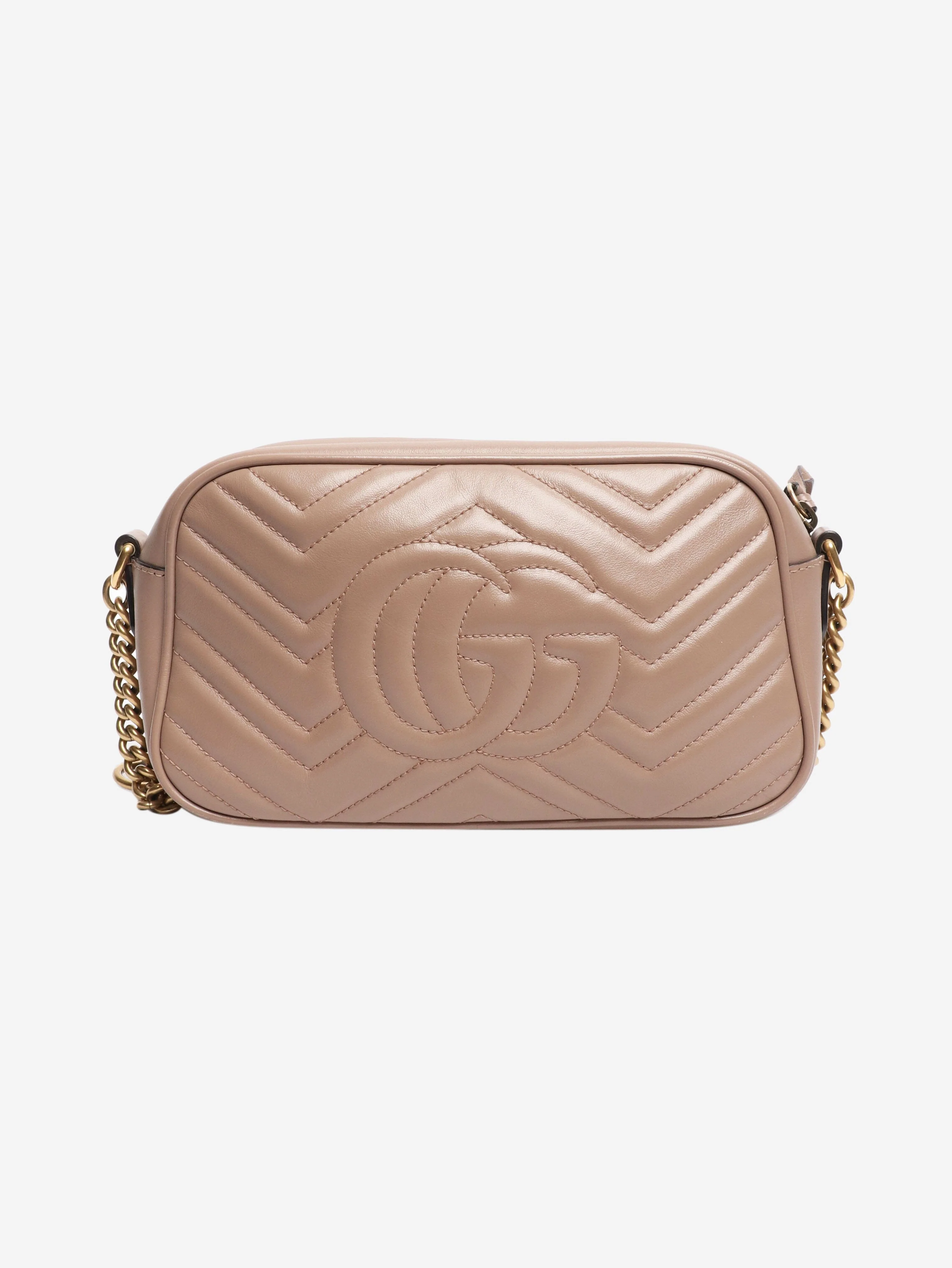 Taupe GG Marmont leather bag - Image 3