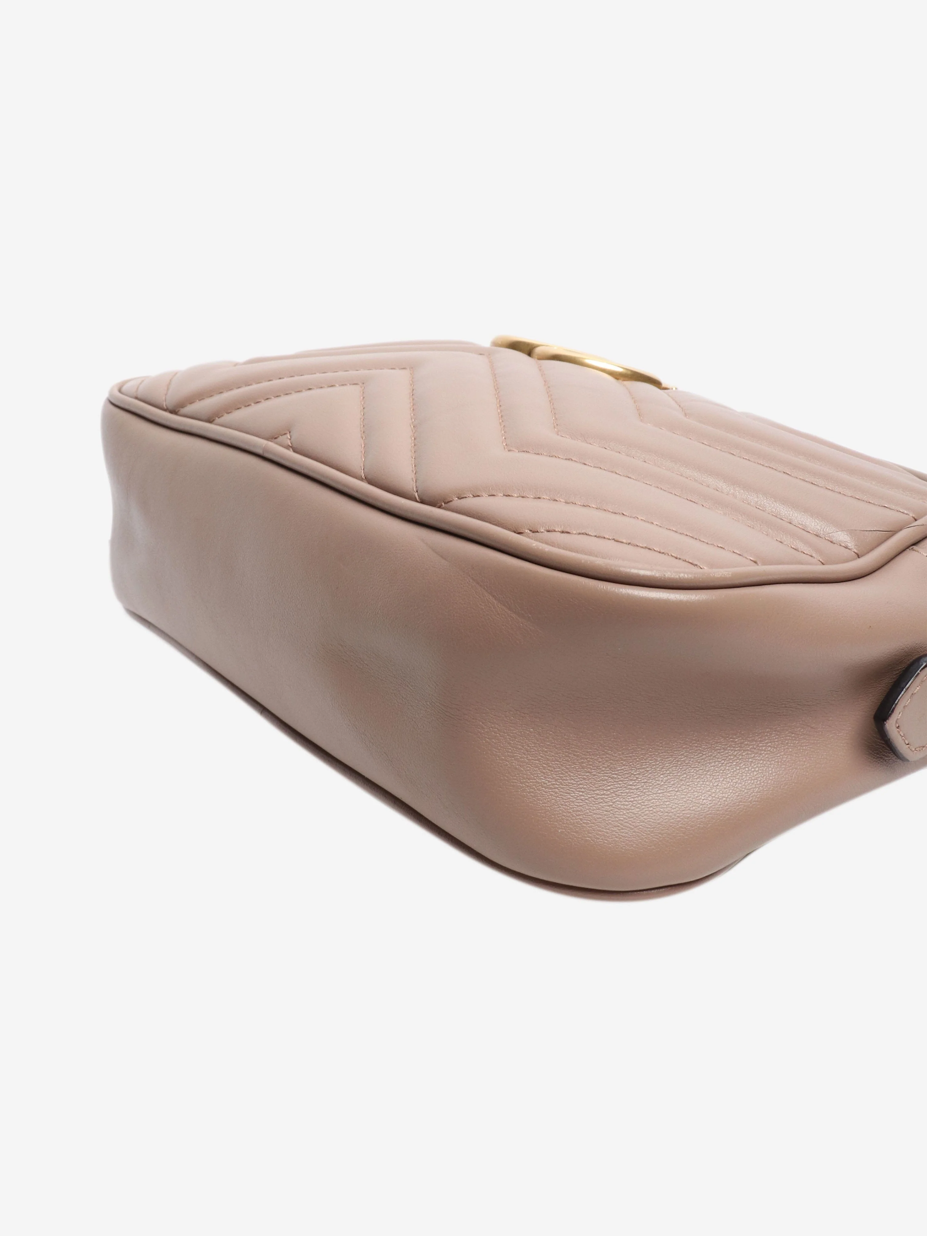 Taupe GG Marmont leather bag - Image 4