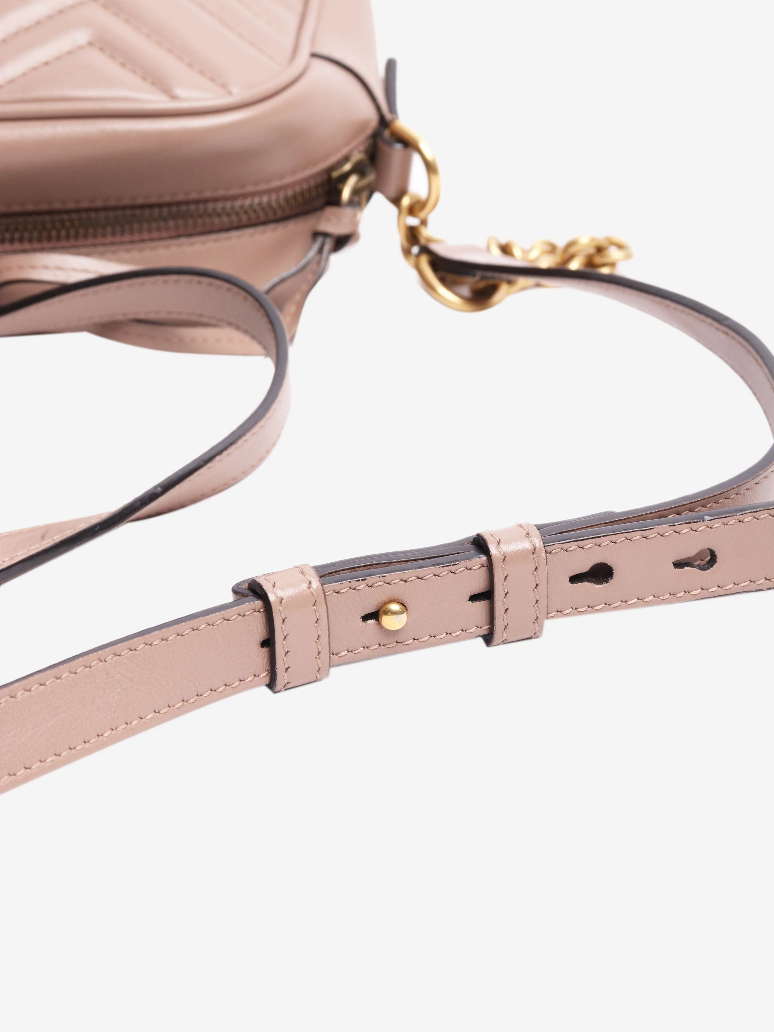Taupe GG Marmont leather bag - Image 7