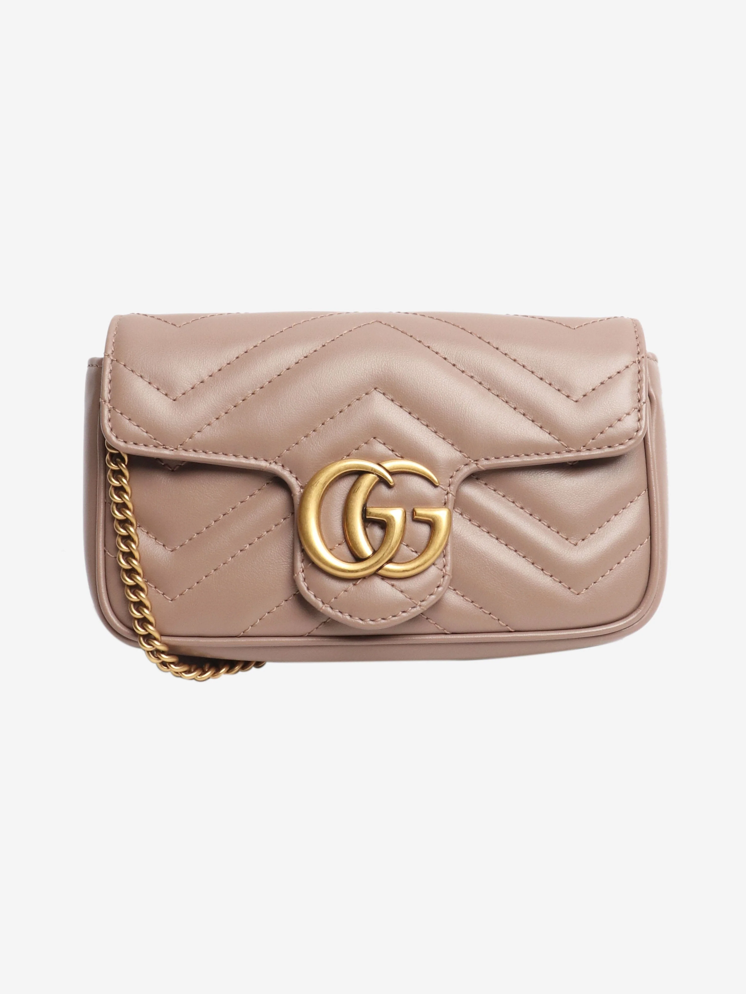 Taupe GG Marmont mini bag