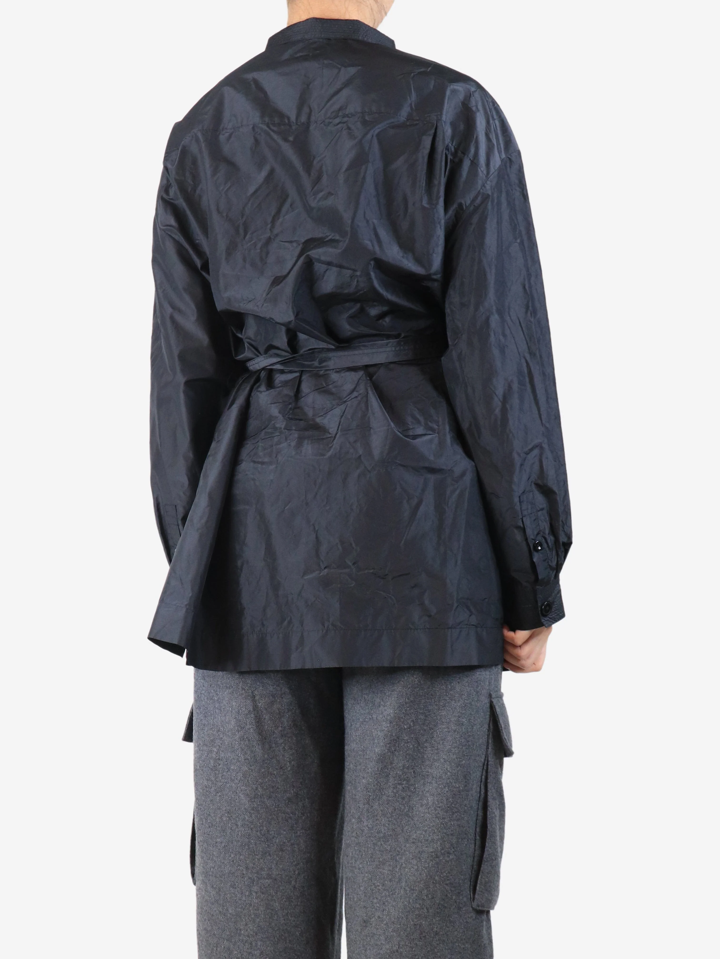 Black belted tunic shirt - size L - Image 2