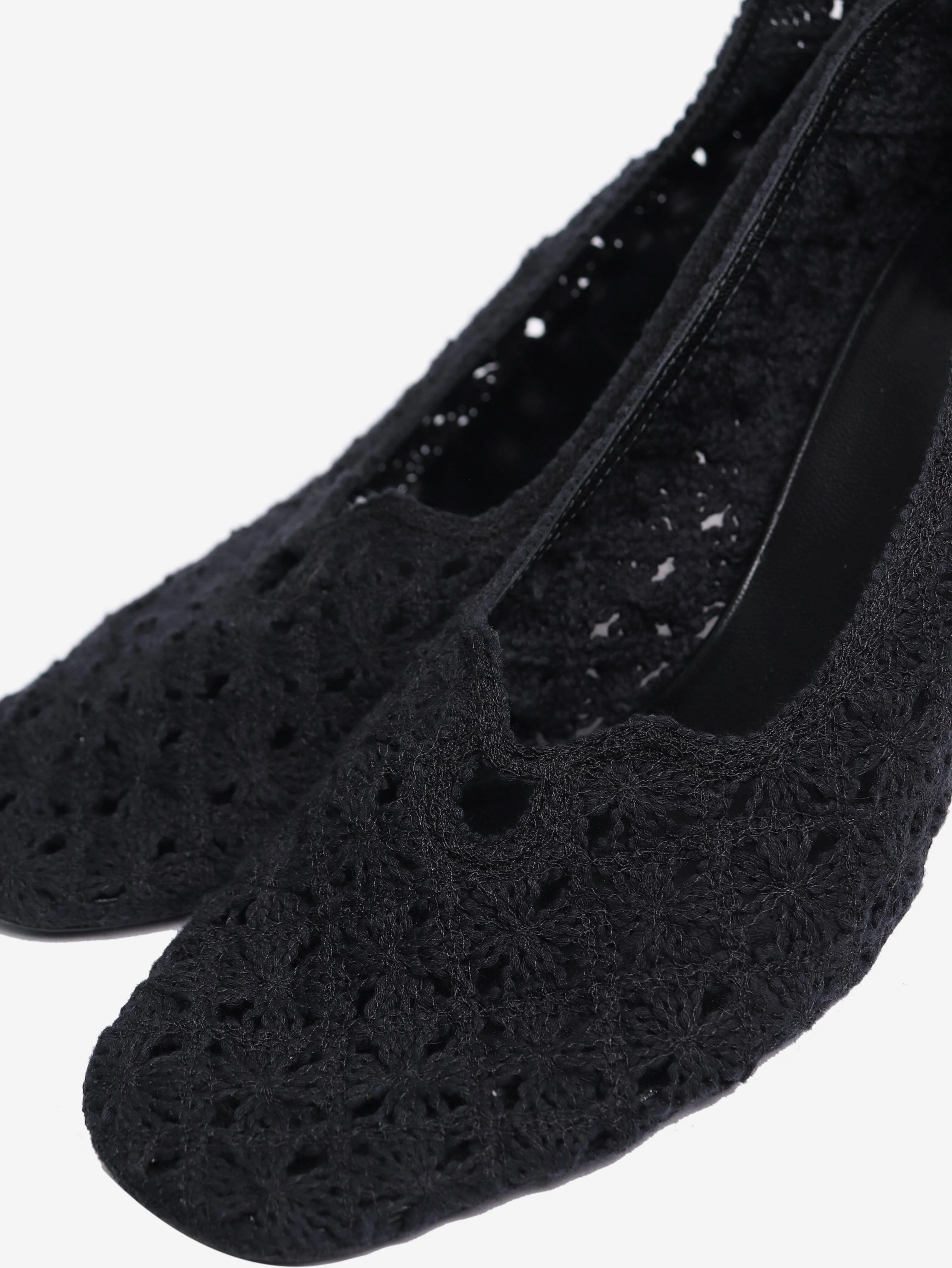 Black crocheted pumps - size EU 40 - Image 4