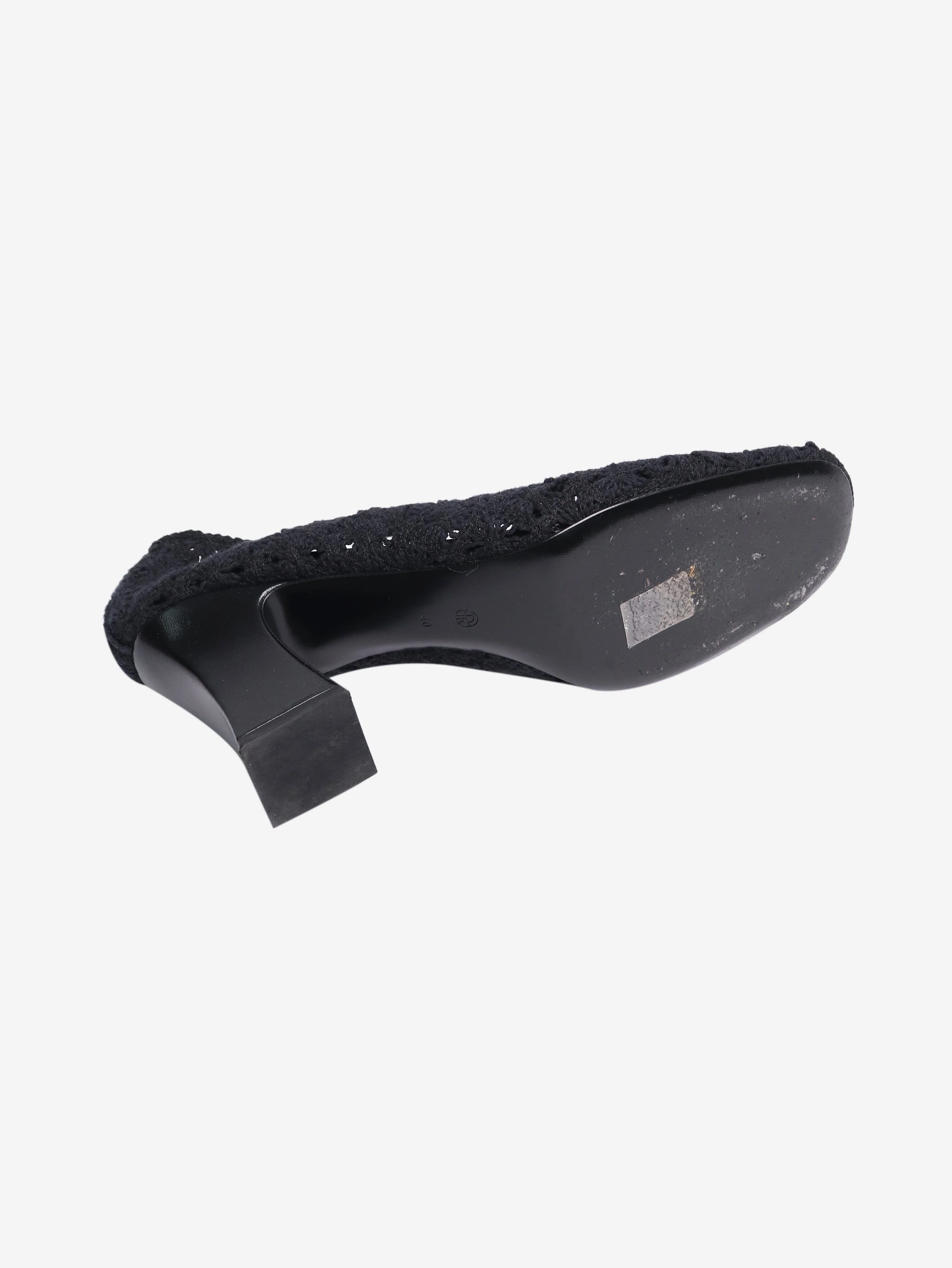Black crocheted pumps - size EU 40 - Image 5
