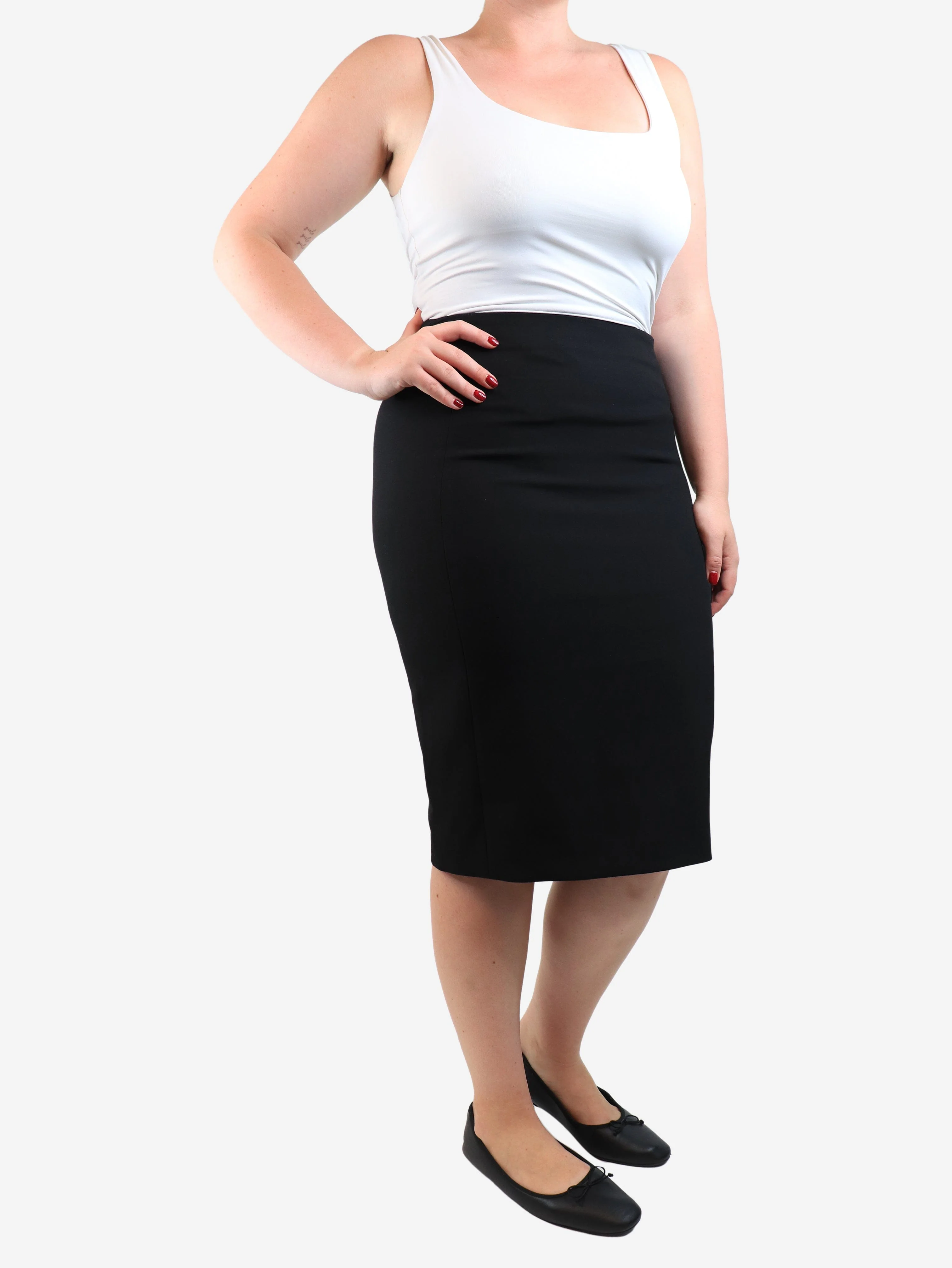 Black pencil skirt - size UK 14 - Image 2