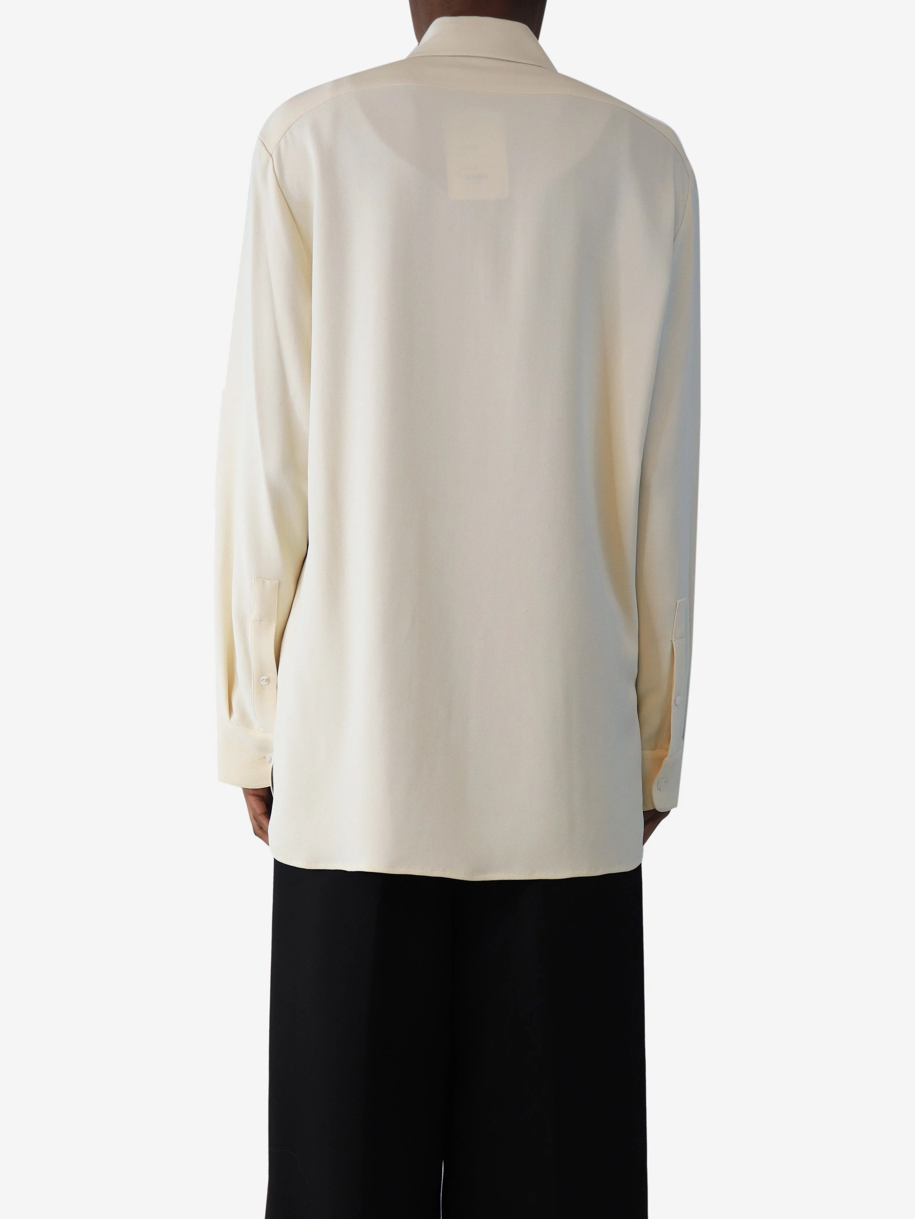 Cream long sleeved shirt - size XS - Image 2