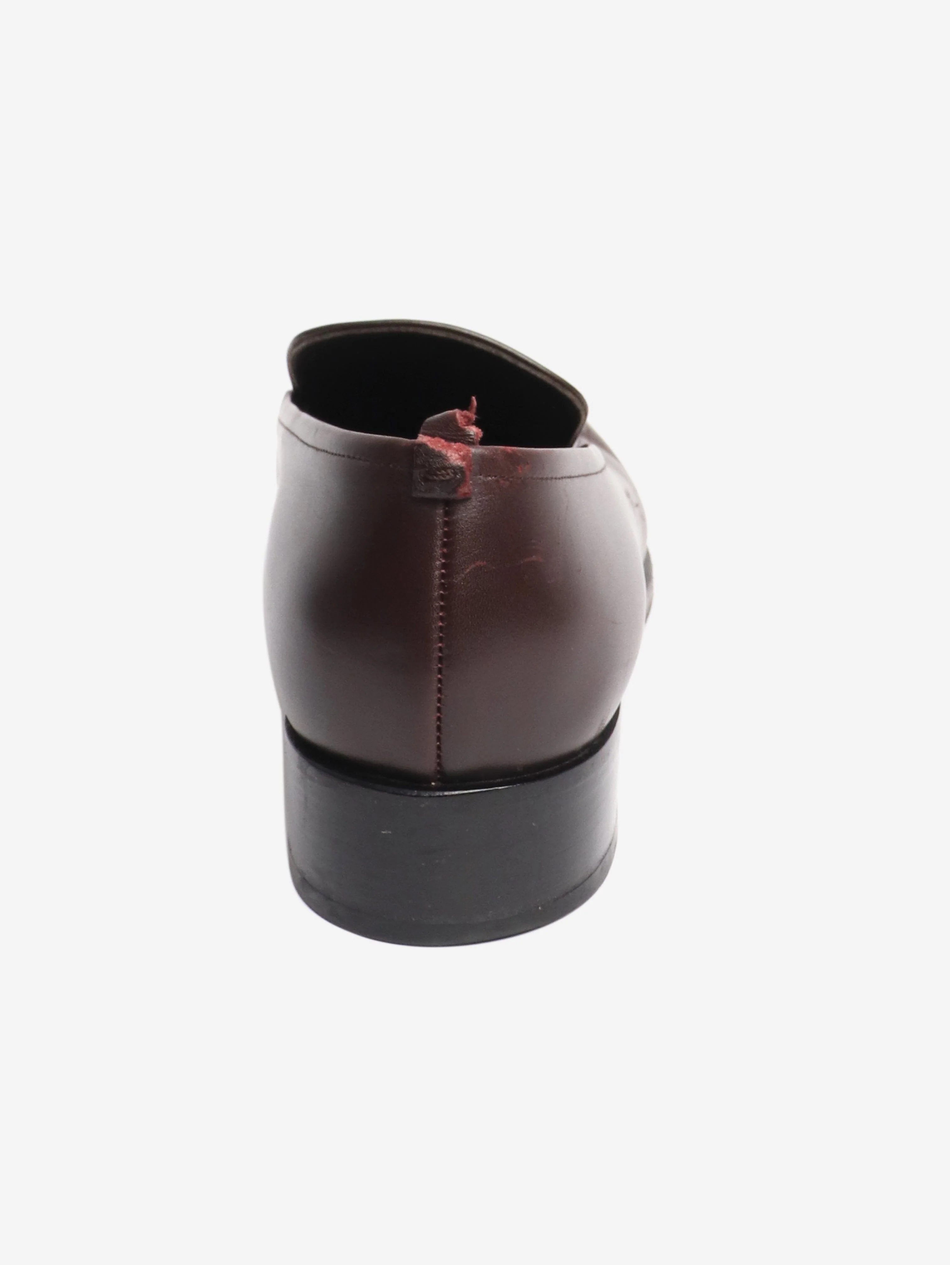 Oxblood leather loafers - size EU 40.5 - Image 3